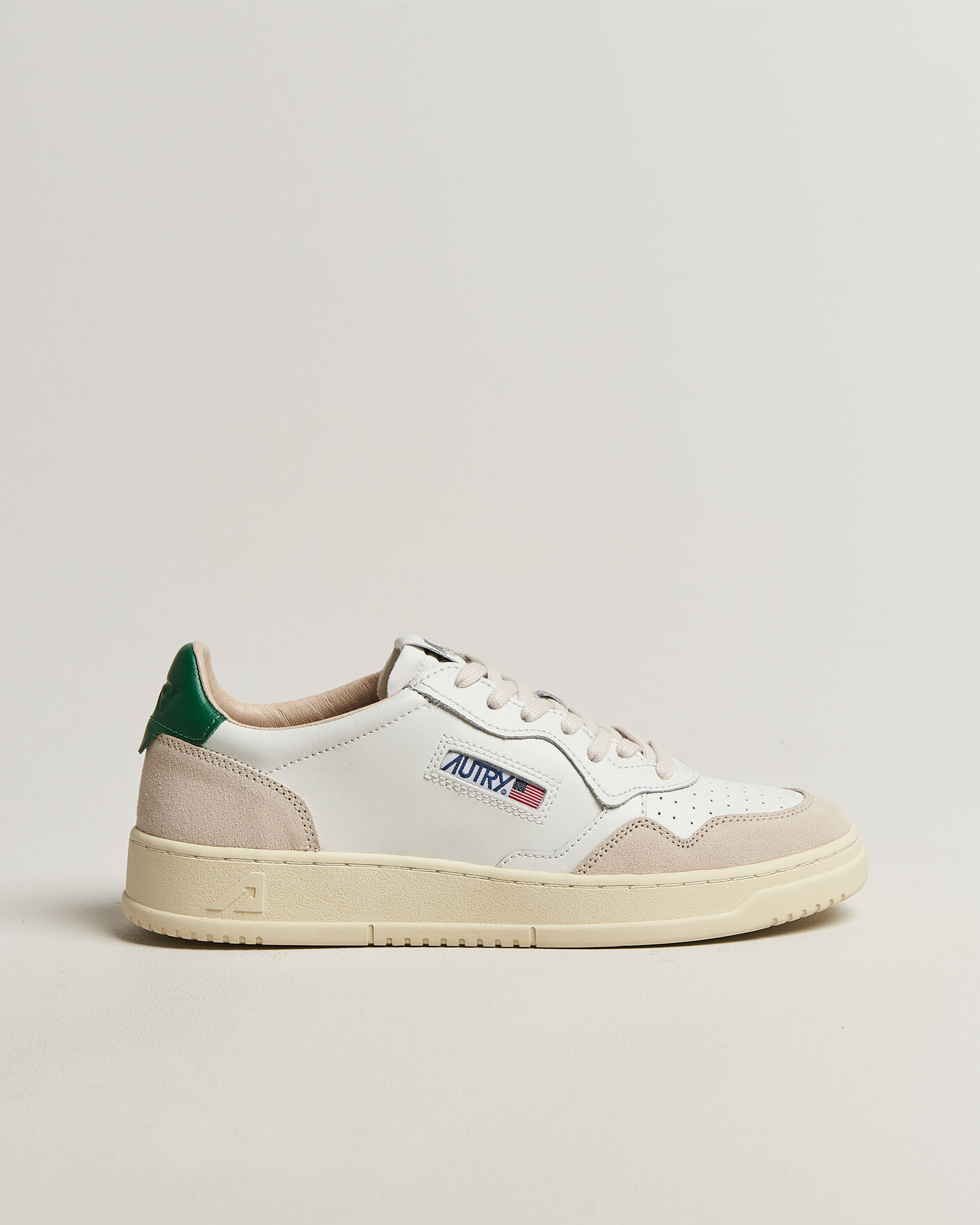 Herren | Sneaker | Autry | Medalist Low Leather/Suede Sneaker White/Amazon
