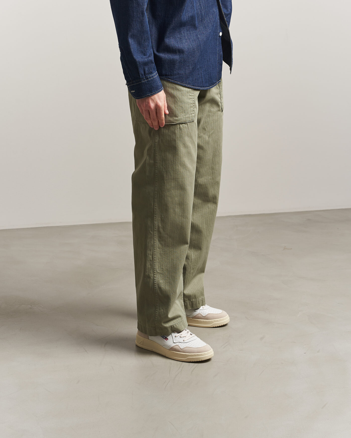 Herren | Sneaker | Autry | Medalist Low Leather/Suede Sneaker White/Amazon