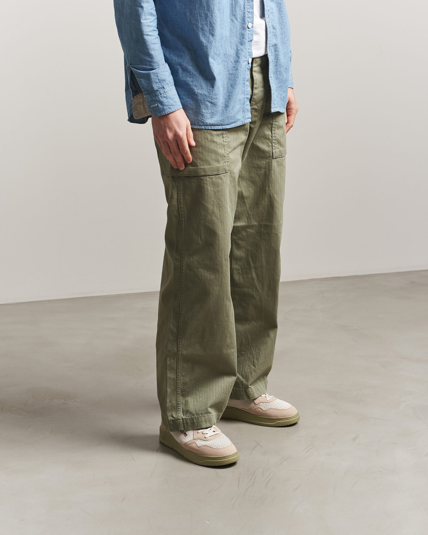 Herren | Sneaker | Autry | Medalist Low Sneaker Green/White/Sand