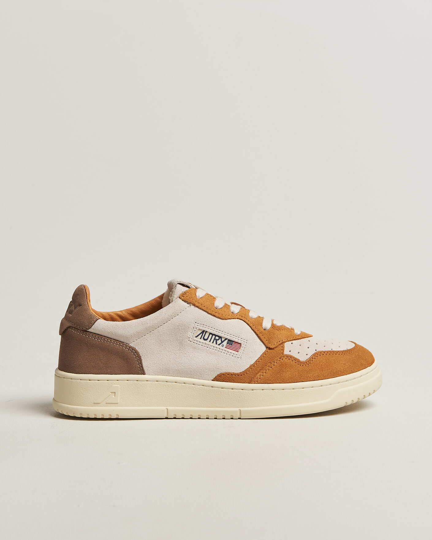 Herren | Sneaker | Autry | Medalist Low Suede Mix Sneaker Antilop/White/Brown