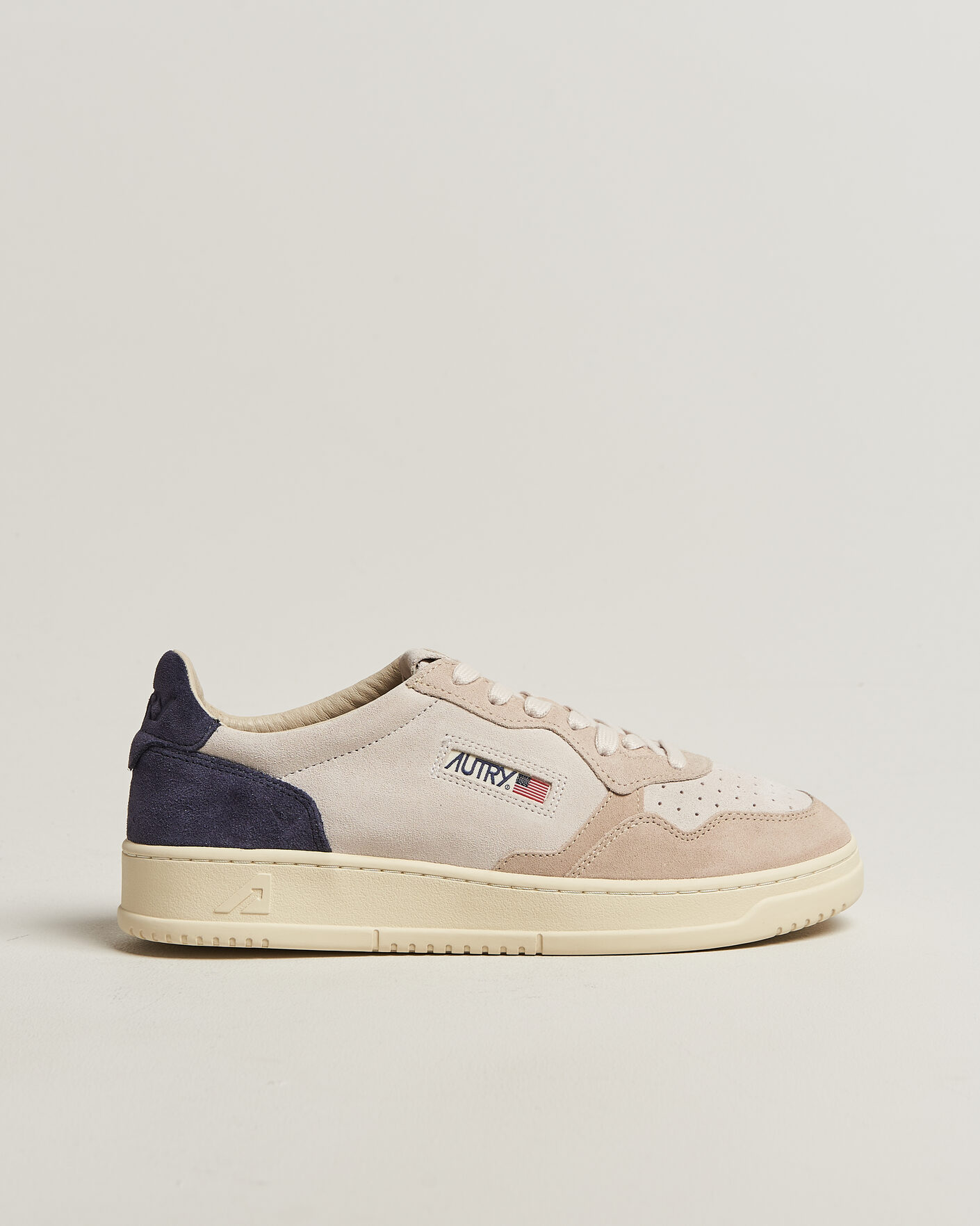 Herren | Sneaker | Autry | Medalist Low Suede Mix Sneaker Blue/White/Sand