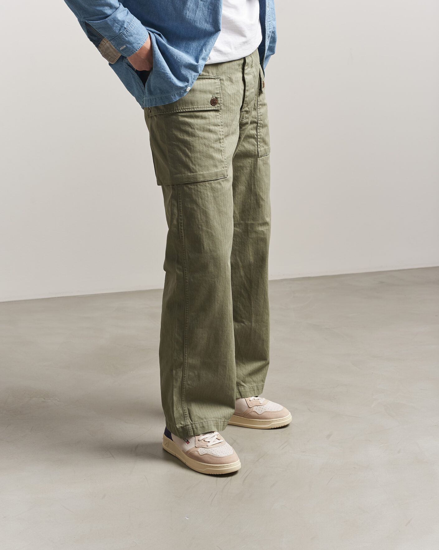 Herren | Sneaker | Autry | Medalist Low Suede Mix Sneaker Blue/White/Sand