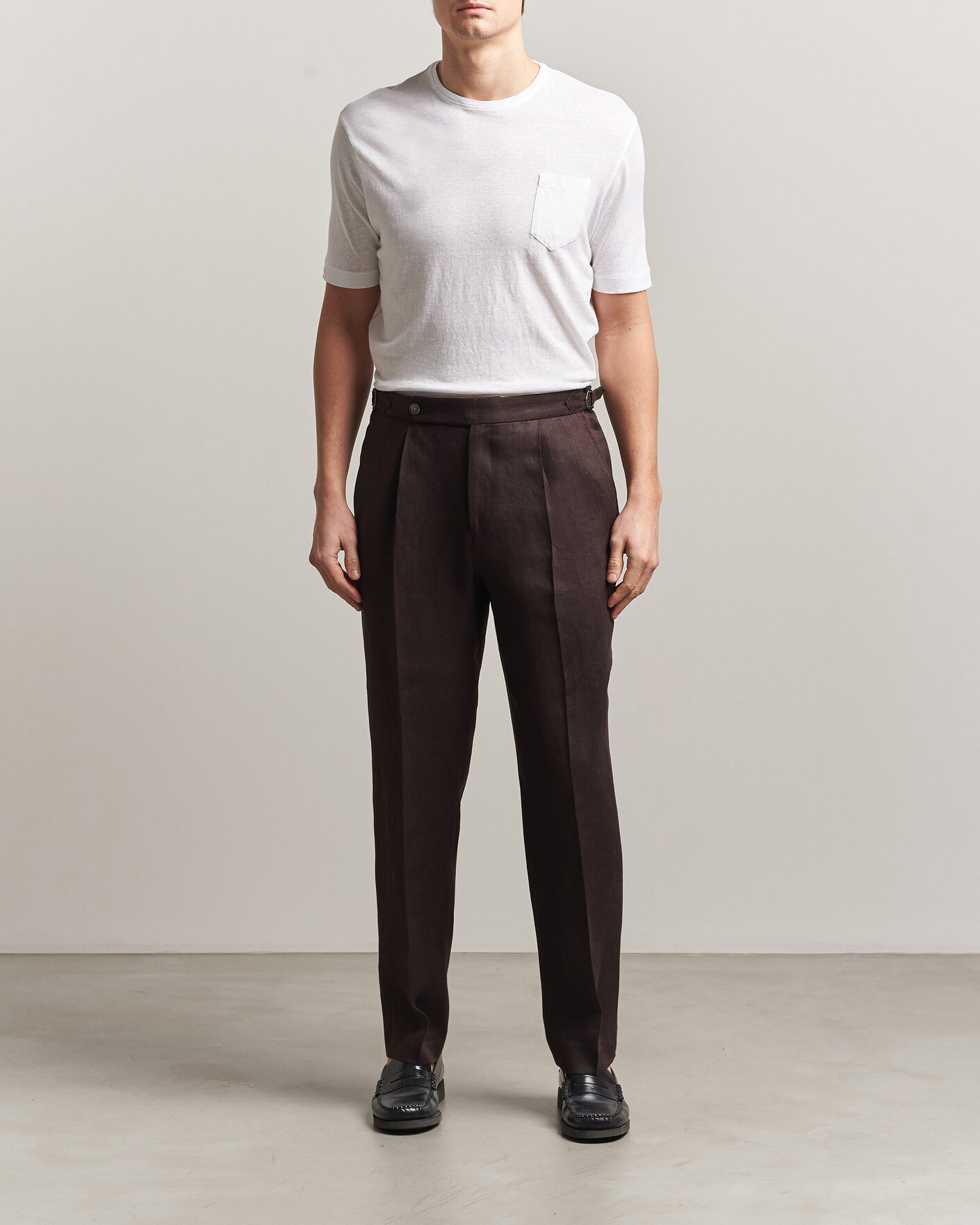 Herren | T-Shirts | Massimo Alba | Panarea Cotton/Linen T-Shirt White