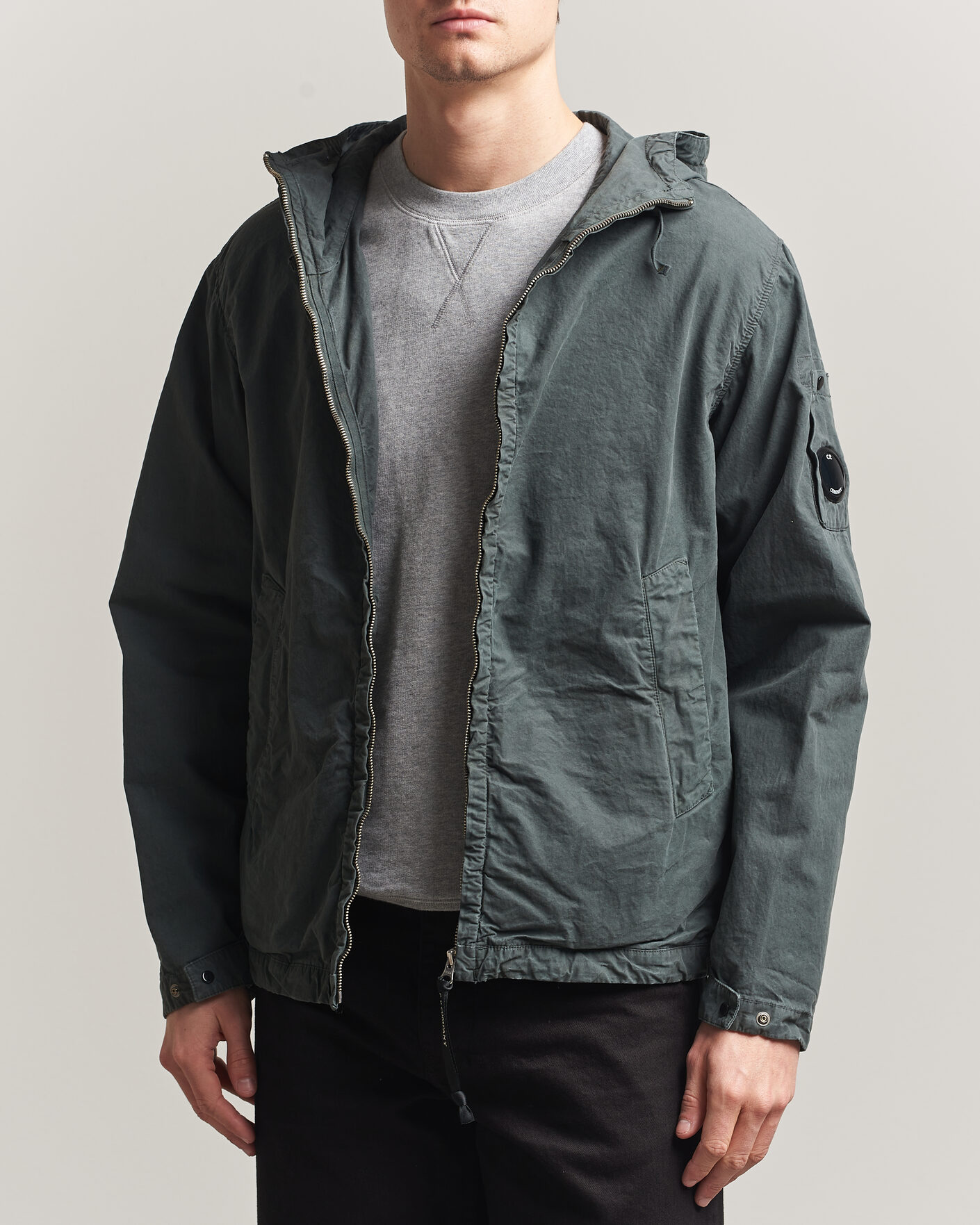 Herren | Jacken | C.P. Company | Micro Reps Hooded Jacket Dark Grey
