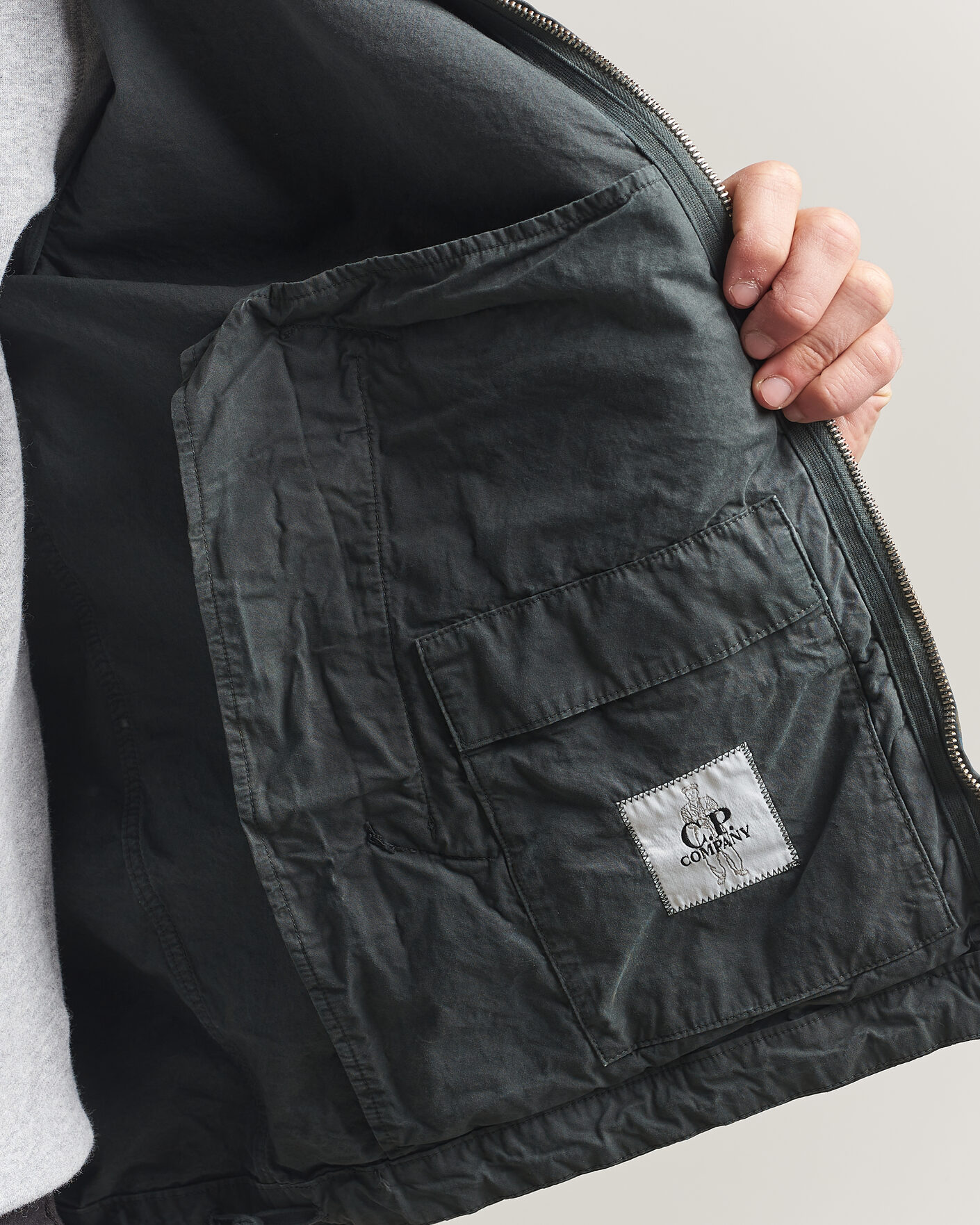 Herren | Jacken | C.P. Company | Micro Reps Hooded Jacket Dark Grey