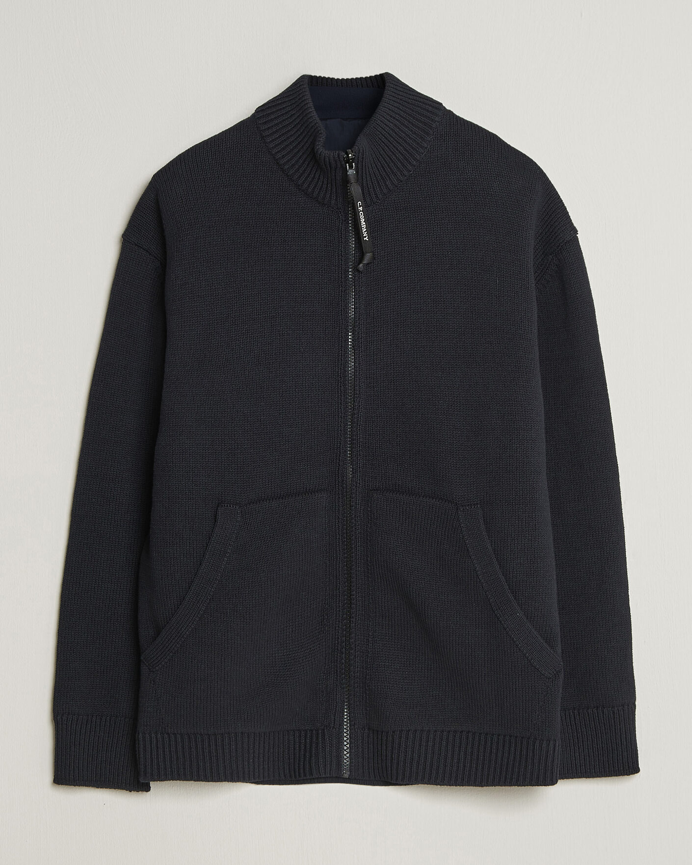 Herren | Pullover | C.P. Company | Cotton Mix 2 in 1 Knitted Sweater Navy