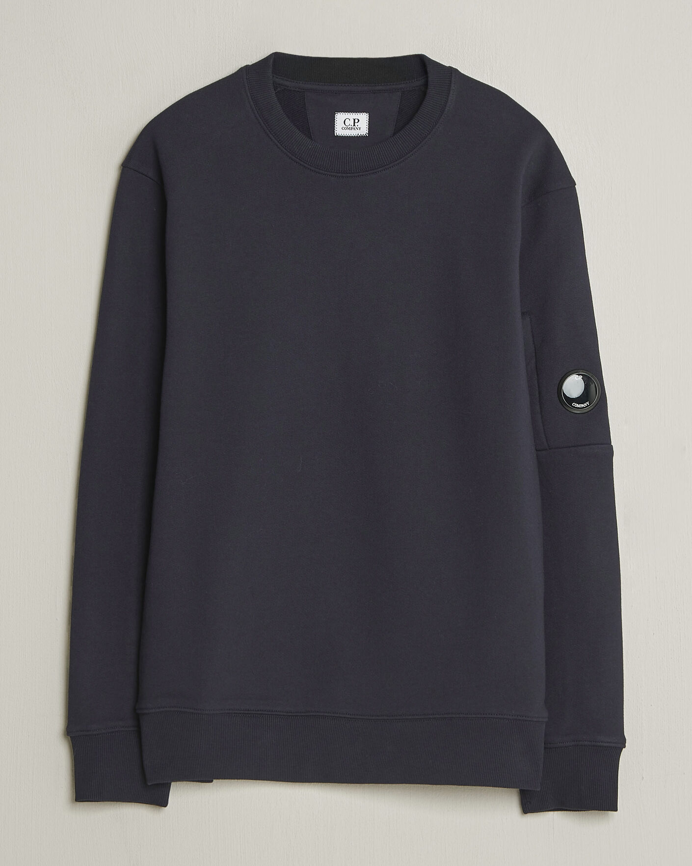 Herren | Pullover | C.P. Company | Diagonal Raised Fleece Lens Sweatshirt Navy