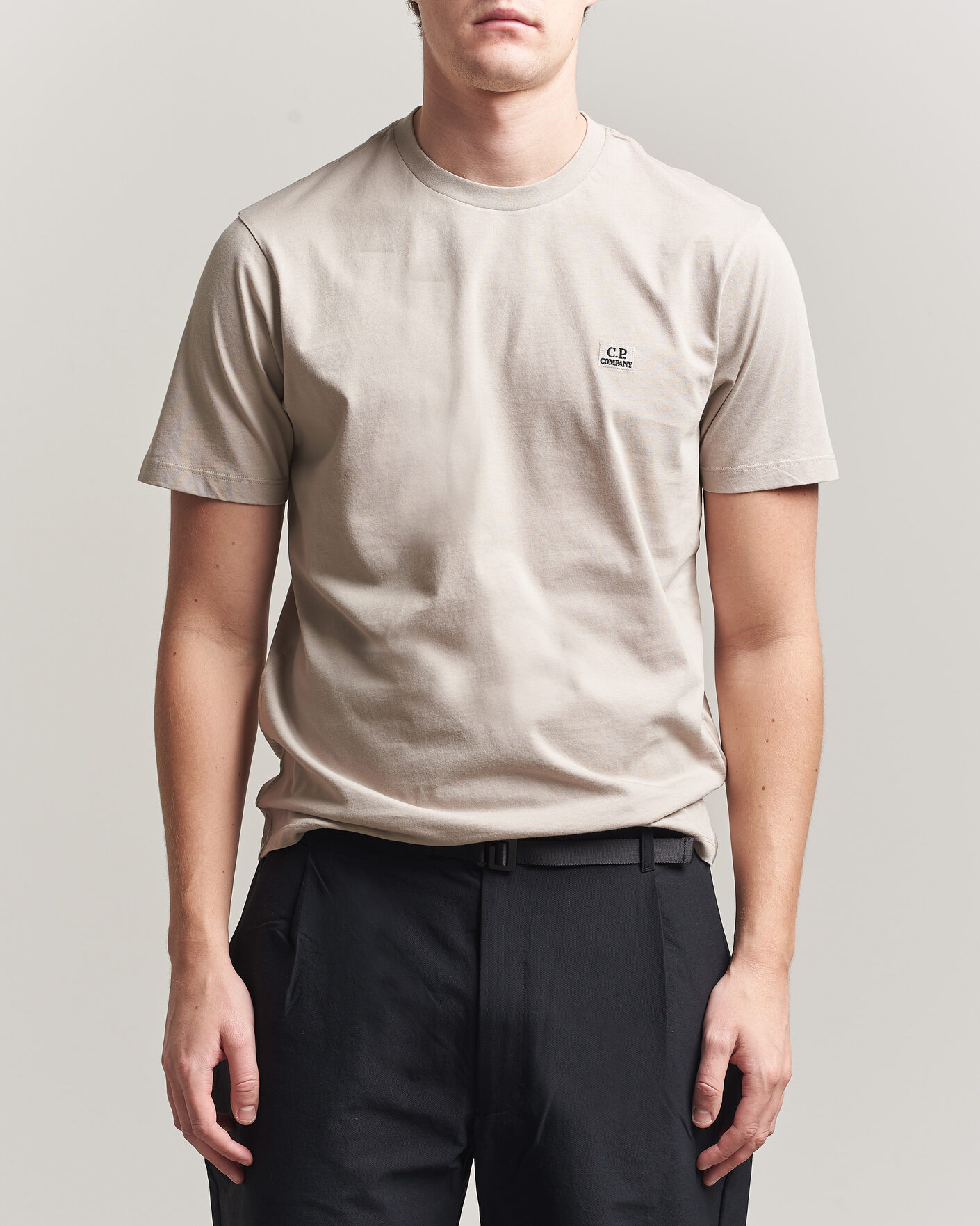 Herren | T-Shirts | C.P. Company | Short Sleeve Small Logo T-Shirt Light Grey
