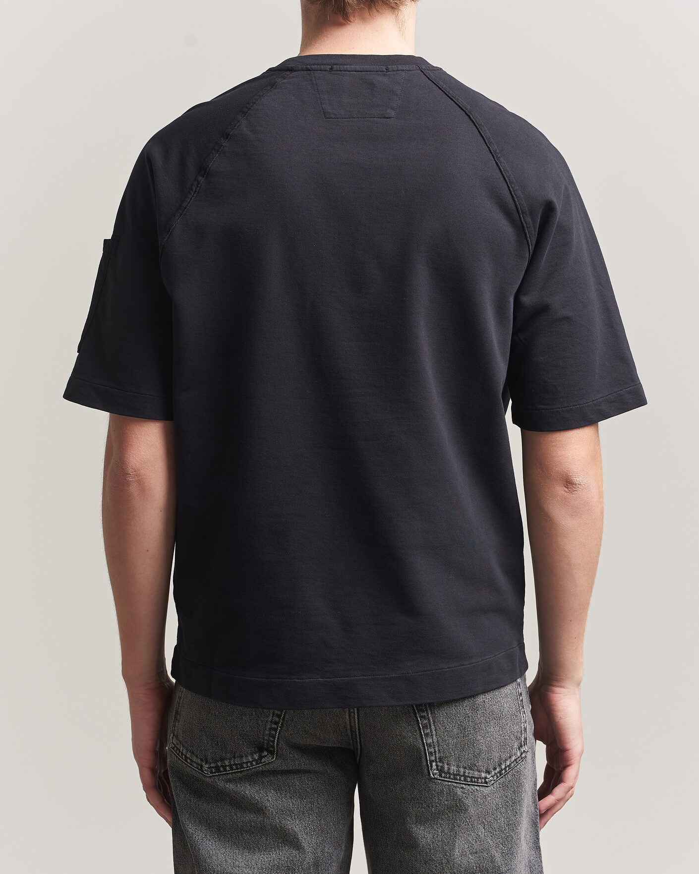 Herren | T-Shirts | C.P. Company | Heavy Weight Lens T-Shirt Black
