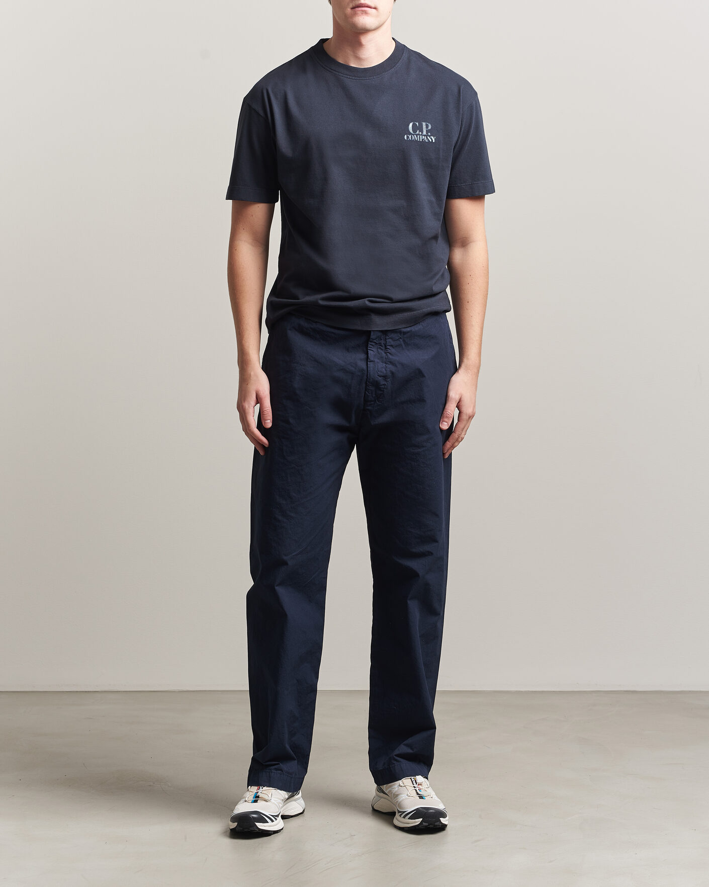 Herren | T-Shirts | C.P. Company | Short Sleeve Back Print T-Shirt Navy