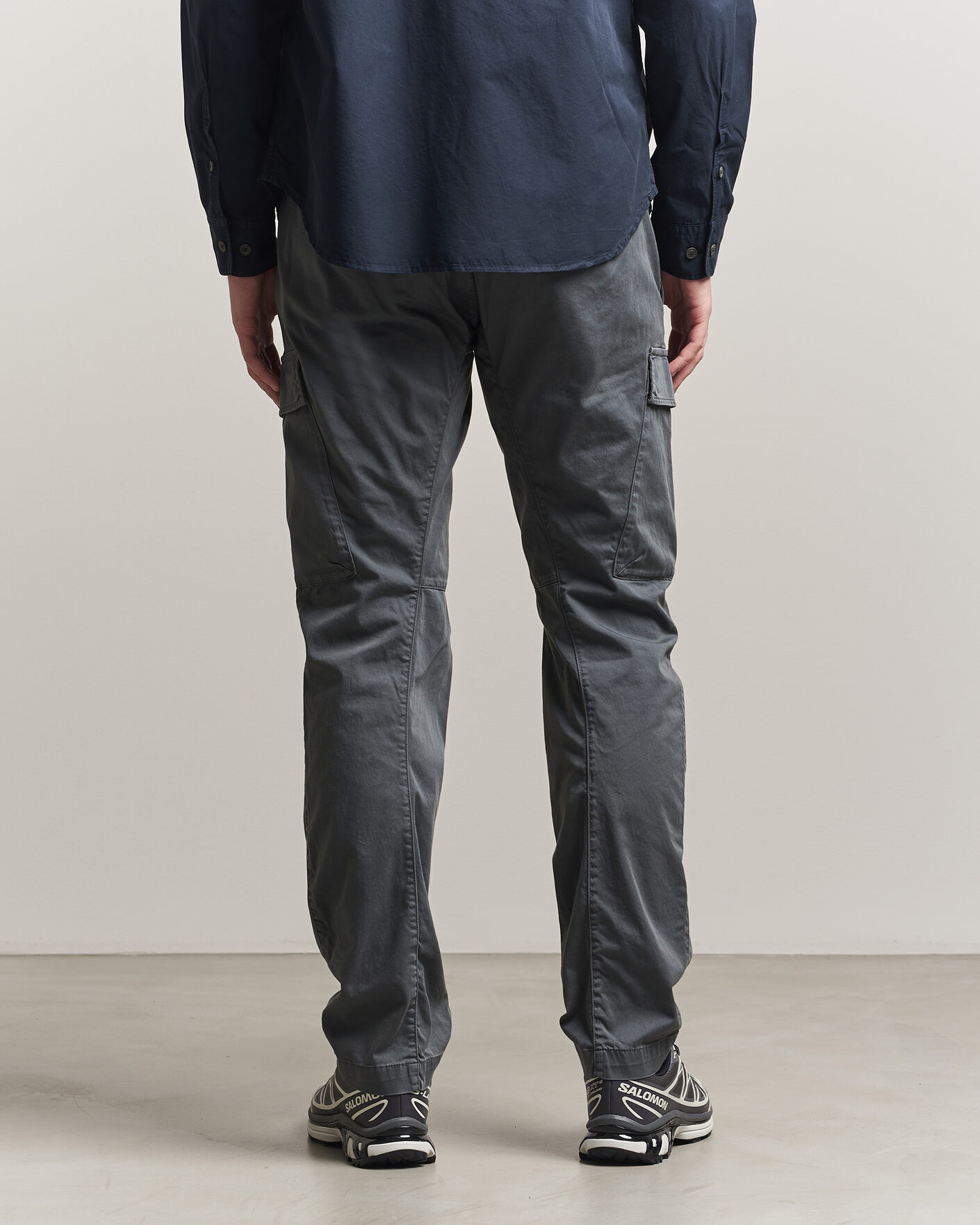 Herren | Hosen | C.P. Company | Satin Stretch Cargo Pants Dark Grey