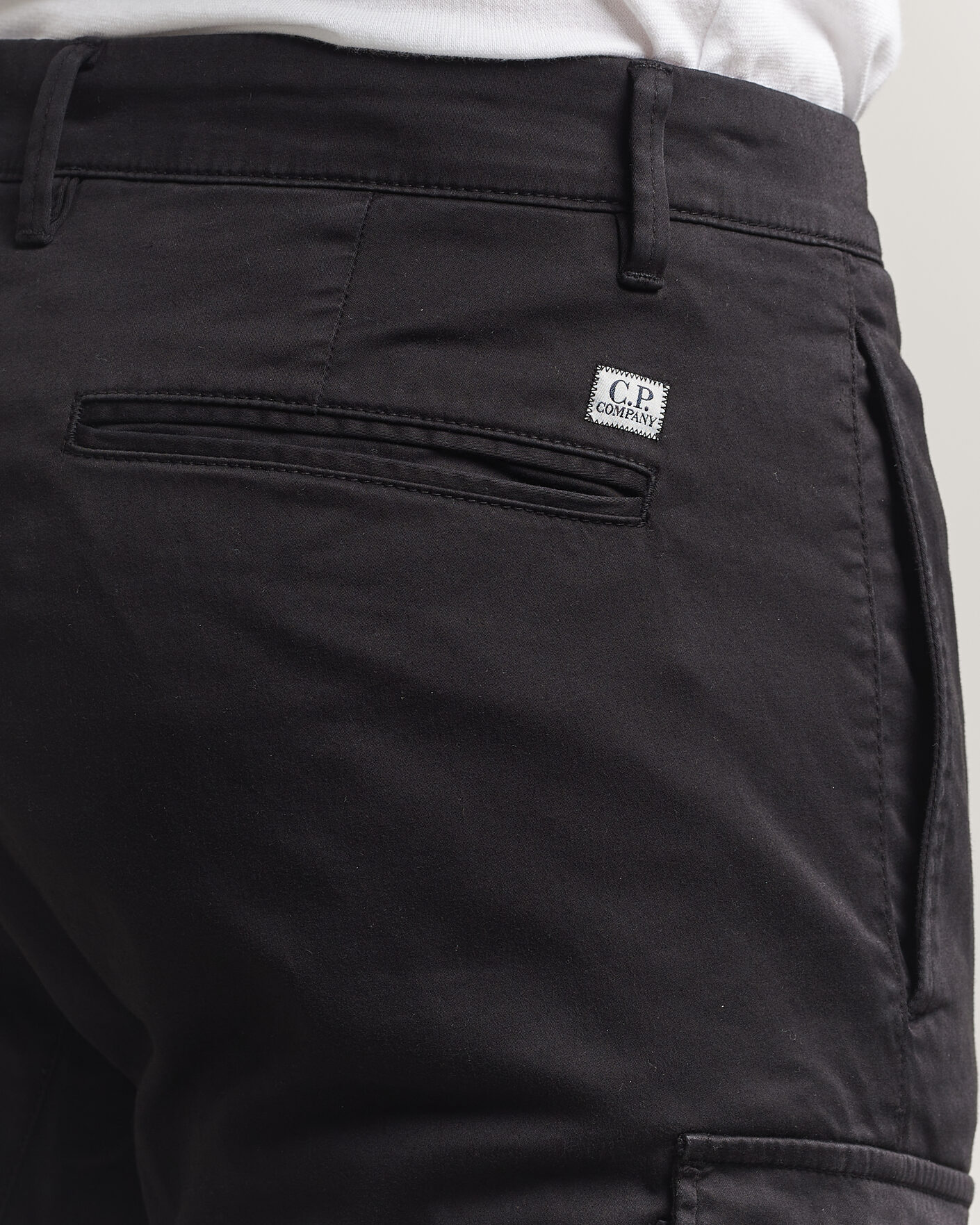 Herren | Hosen | C.P. Company | Satin Stretch Cargo Pants Black