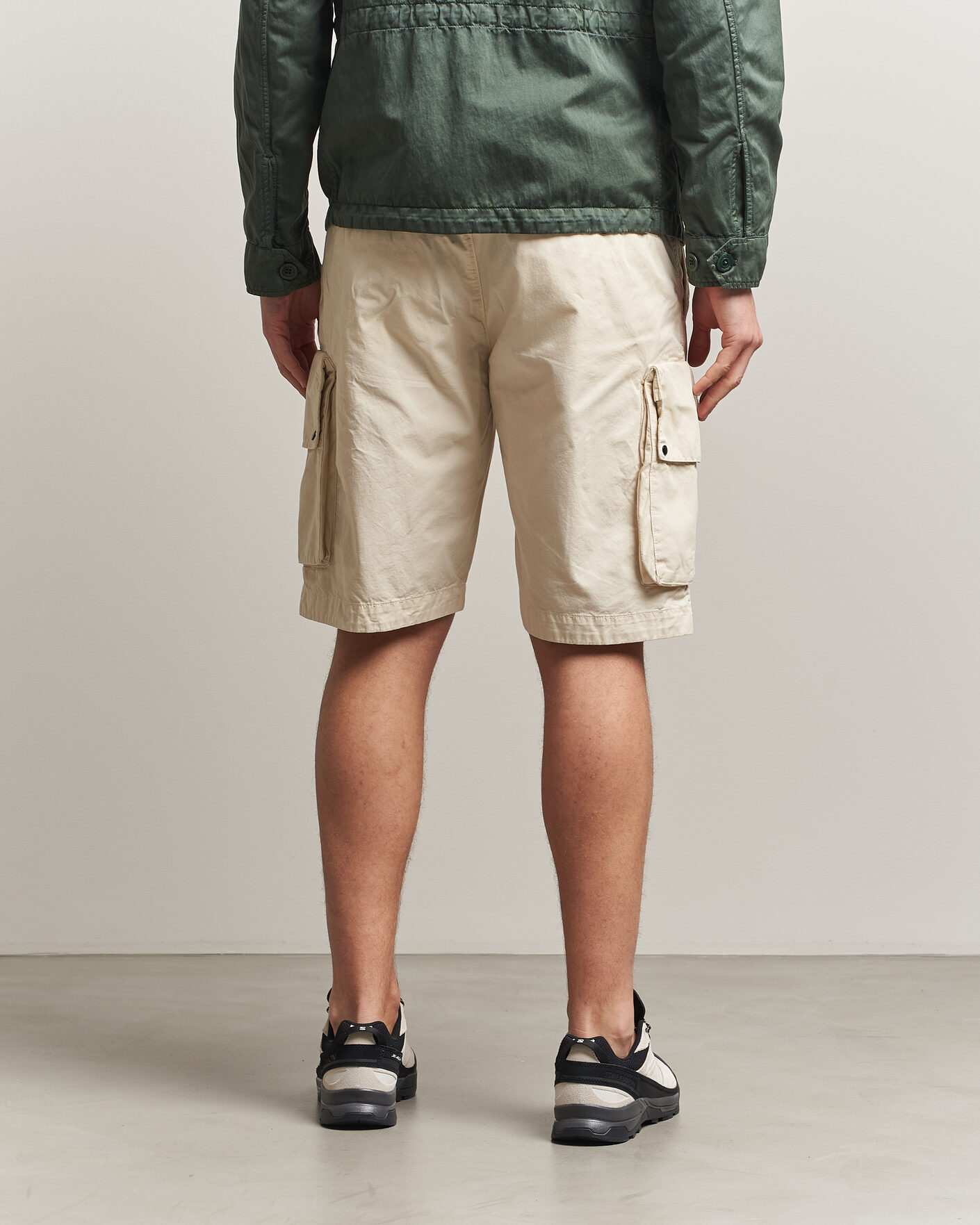 Herren | Shorts | C.P. Company | Cotton Gabardine Cargo Shorts Cream