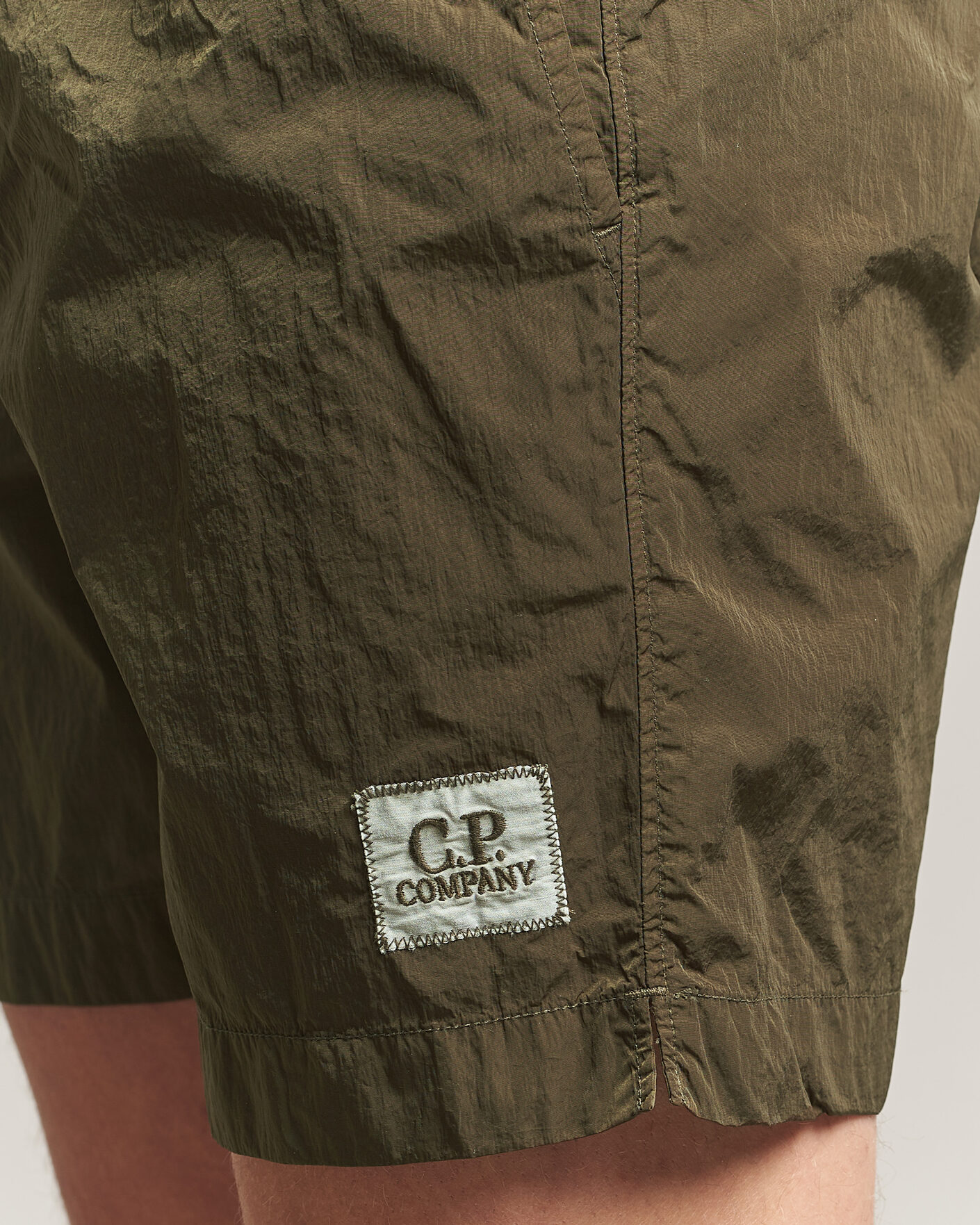 Herren | Badehosen | C.P. Company | Eco Chrome Logo Swimshorts Olive