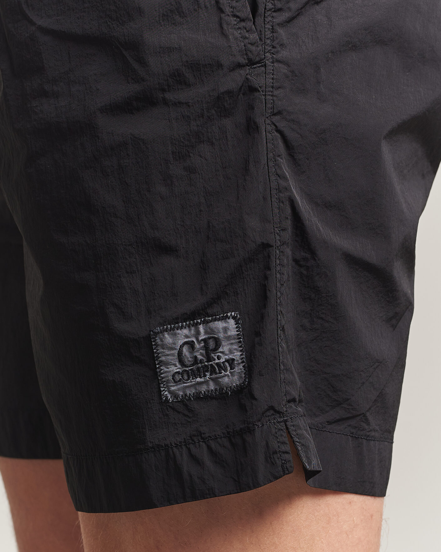 Herren | Badehosen | C.P. Company | Eco Chrome Logo Swimshorts Black