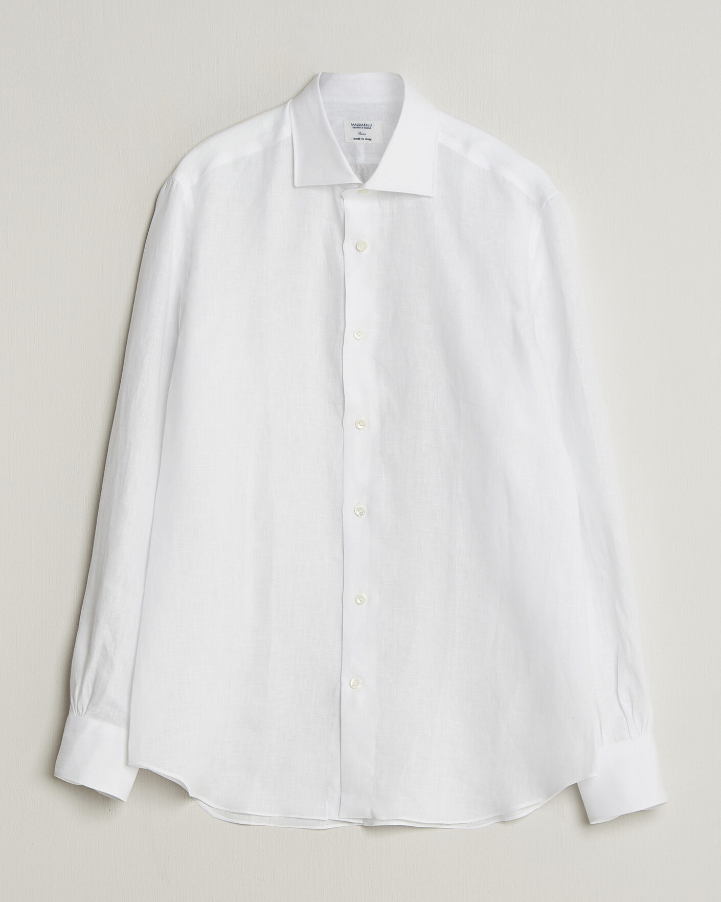 Herren | Hemden | Mazzarelli | Soft Linen Shirt White