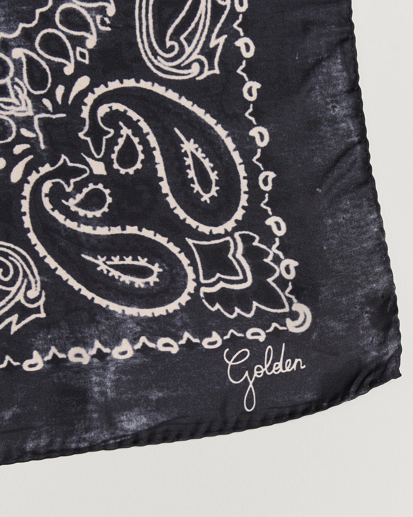 Herren | Einstecktücher | Golden Goose | Paisley Silk Bandana  Antracite