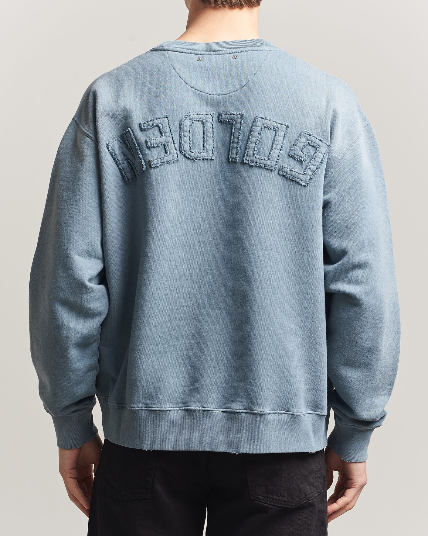 Herren | Pullover | Golden Goose | Boxi Faded Cotton Sweatshirt Windward Blue