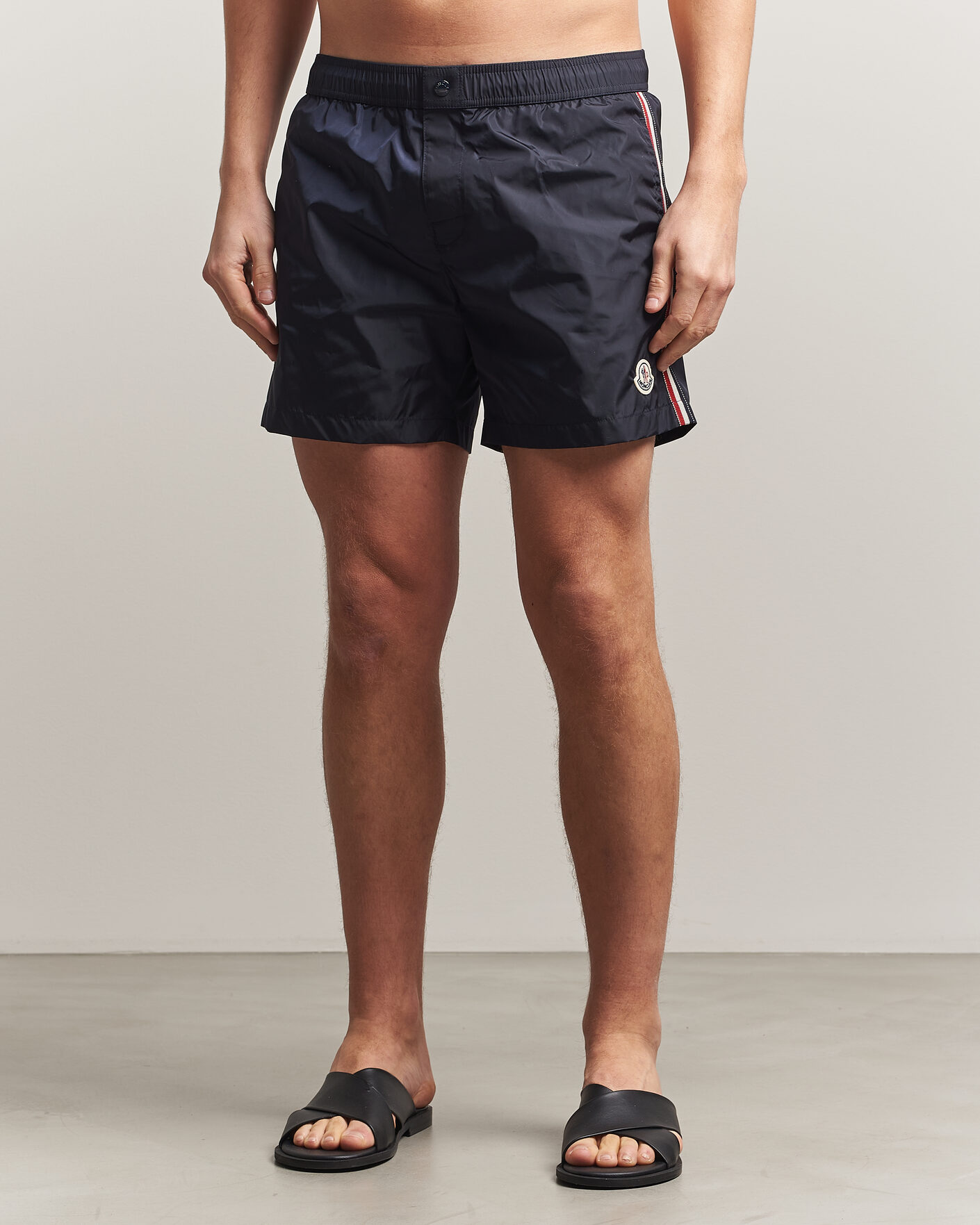 Herren | Badehosen | Moncler | Contrast Band Swim Shorts Navy