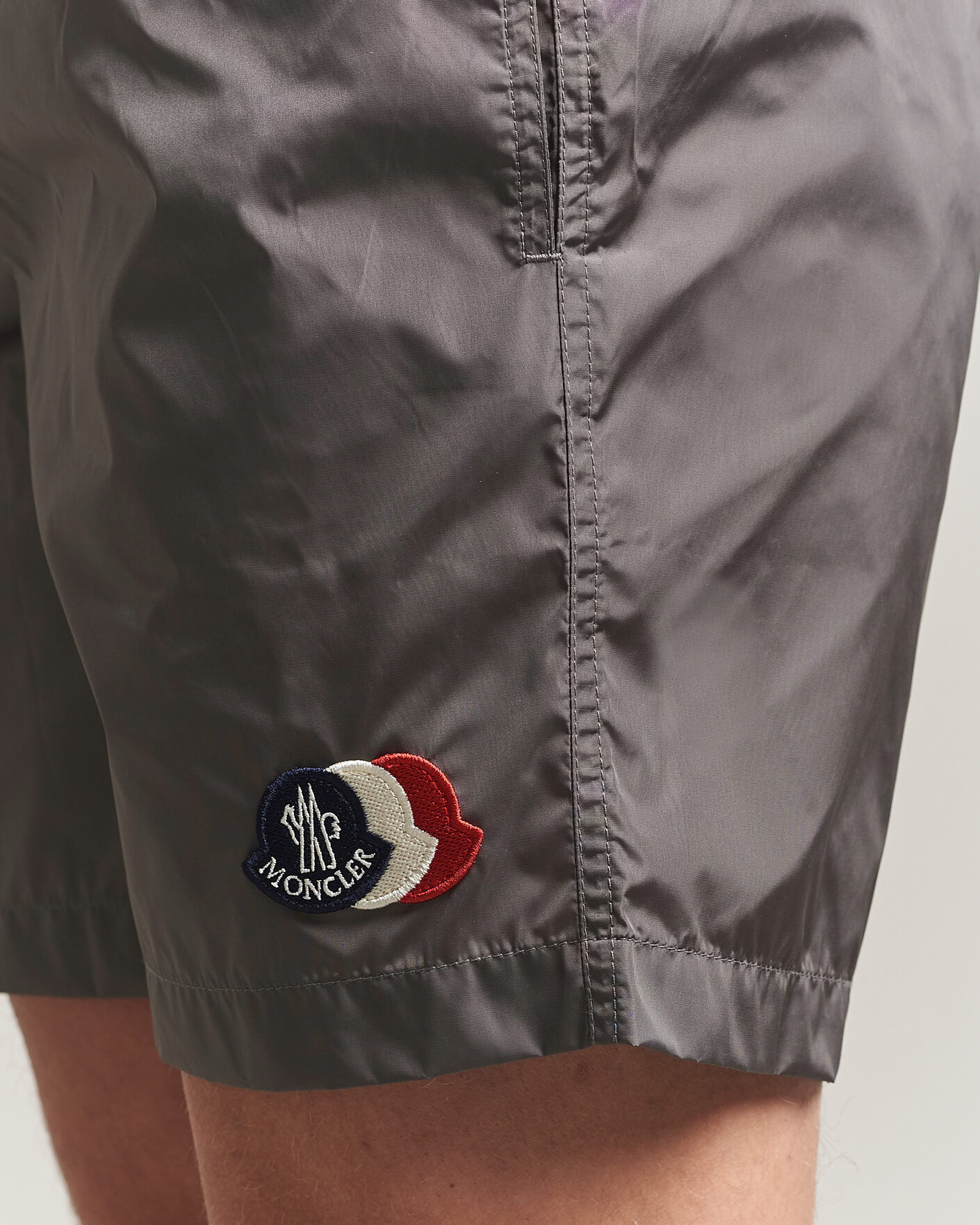 Herren | Badehosen | Moncler | Tricolore Logo Swim Shorts Grey