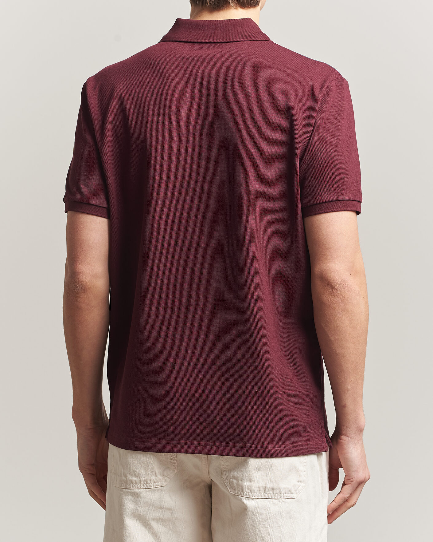 Herren | Poloshirts | Moncler | Tricolore Shoulder Polo Burgundy