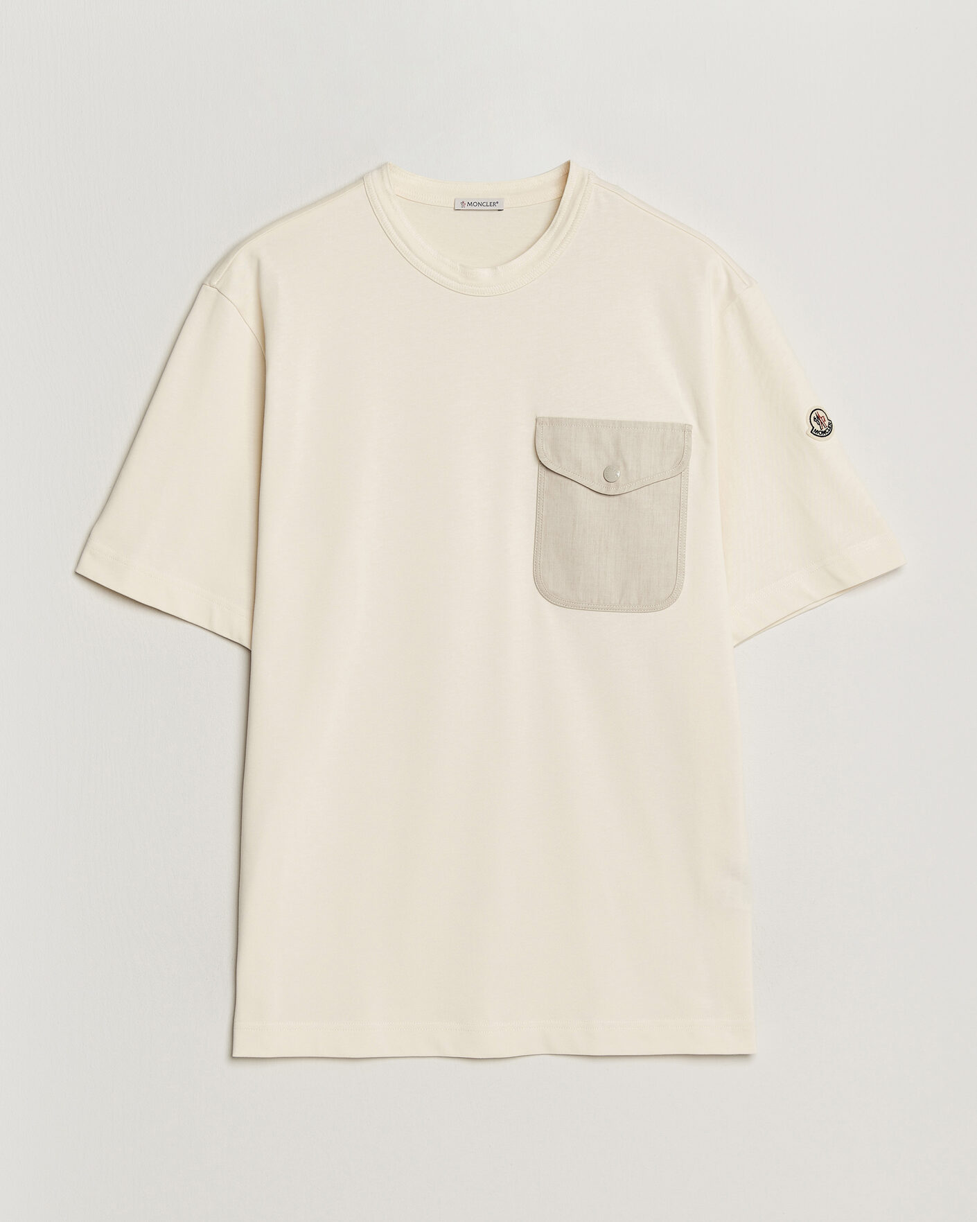 Herren | T-Shirts | Moncler | Oversize Pocket T-Shirt Off White