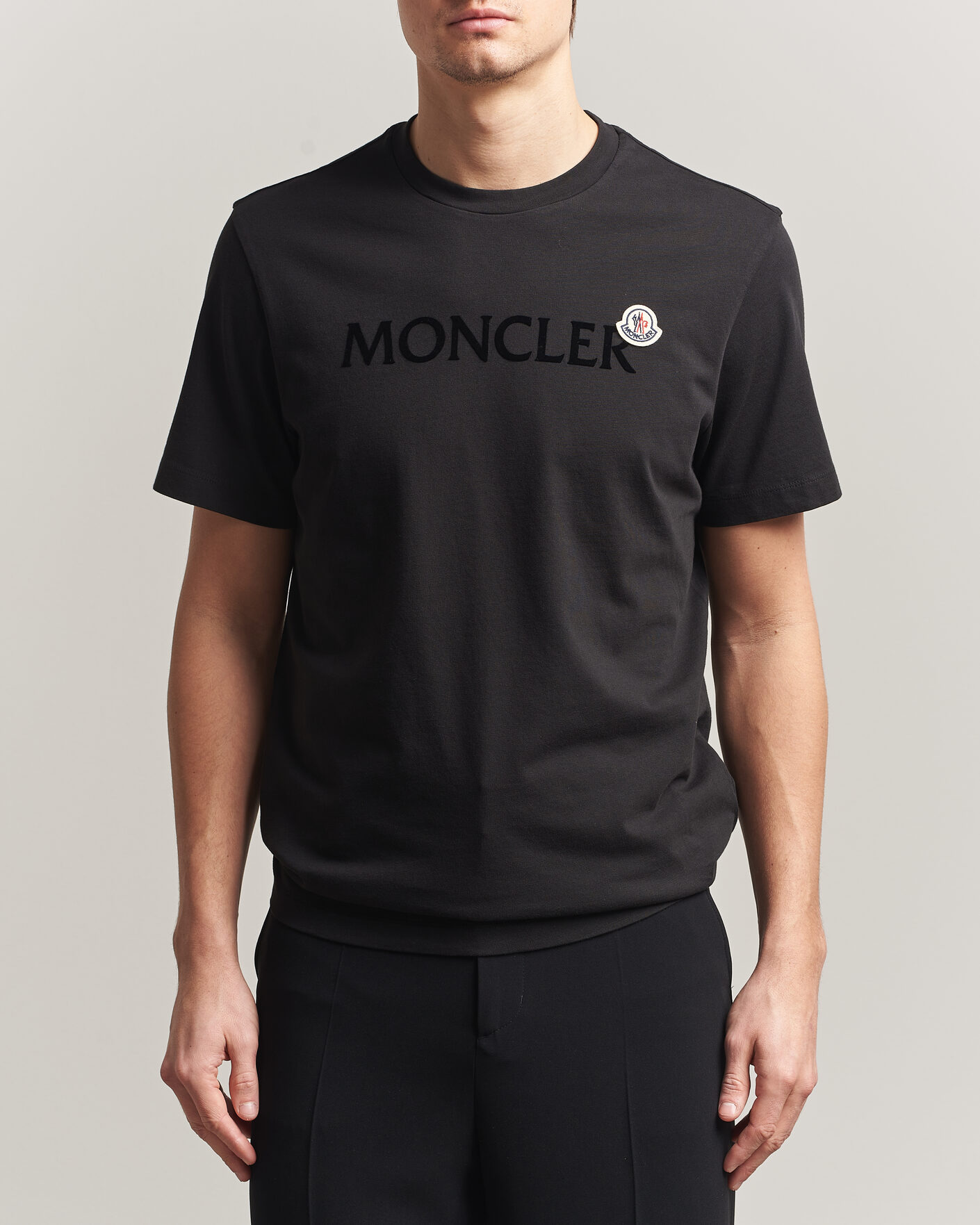 Herren | T-Shirts | Moncler | Lettering Logo T-Shirt Black