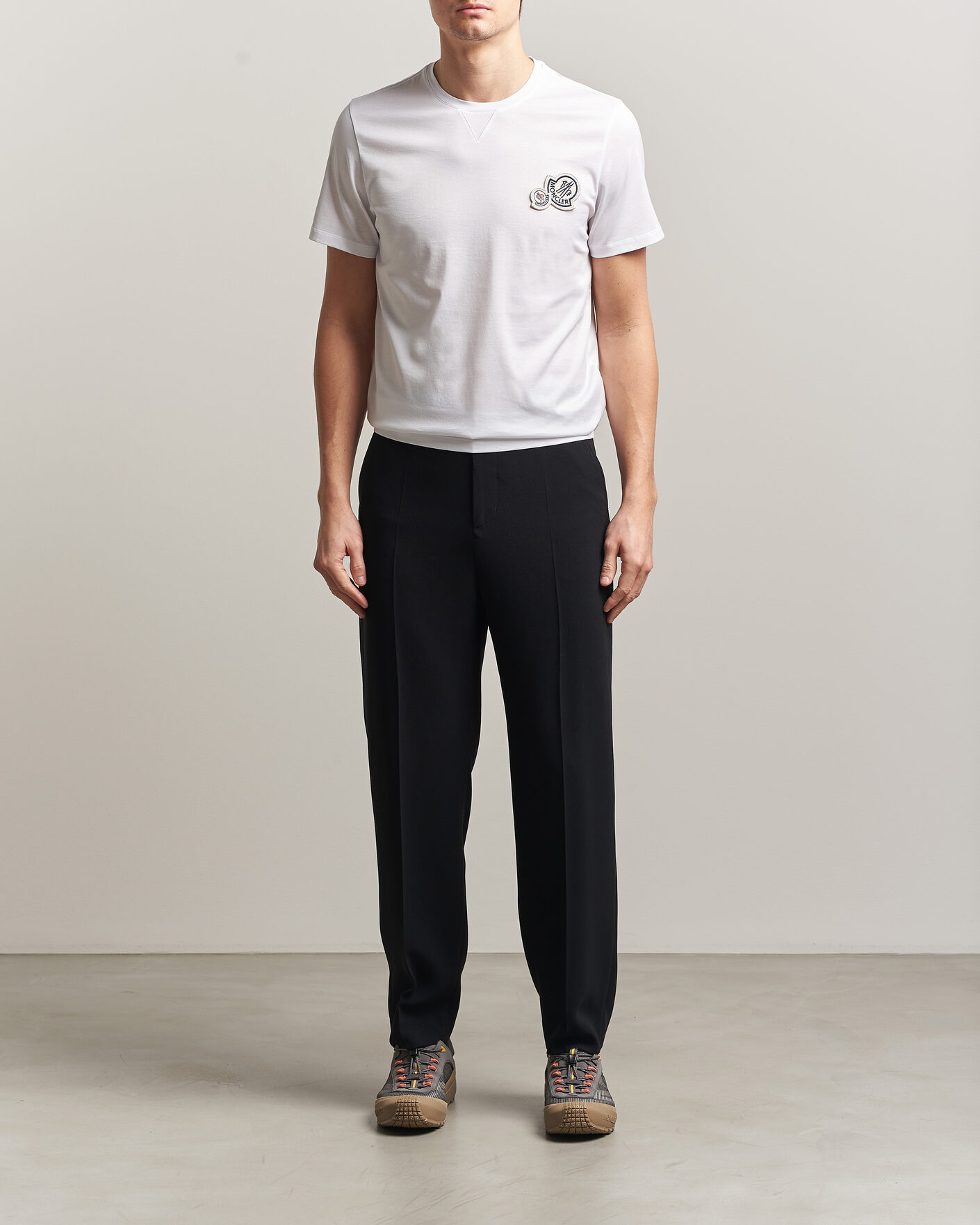 Herren | T-Shirts | Moncler | Double Logo T-Shirt White