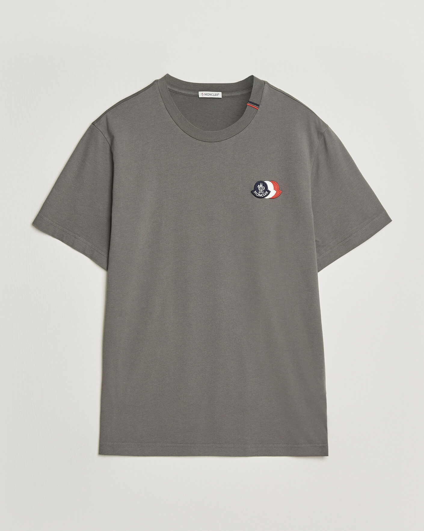 Herren | T-Shirts | Moncler | Tricolore Logo T-Shirt Grey