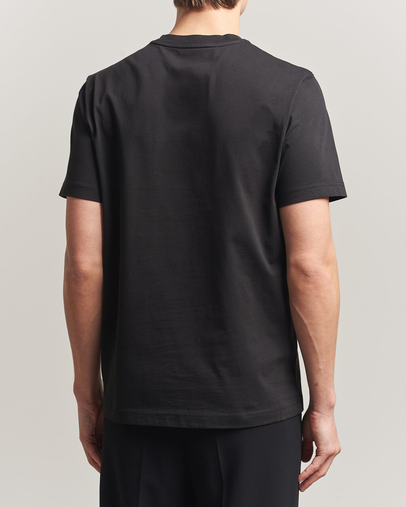 Herren | T-Shirts | Moncler | Flock Print Logo T-Shirt Black