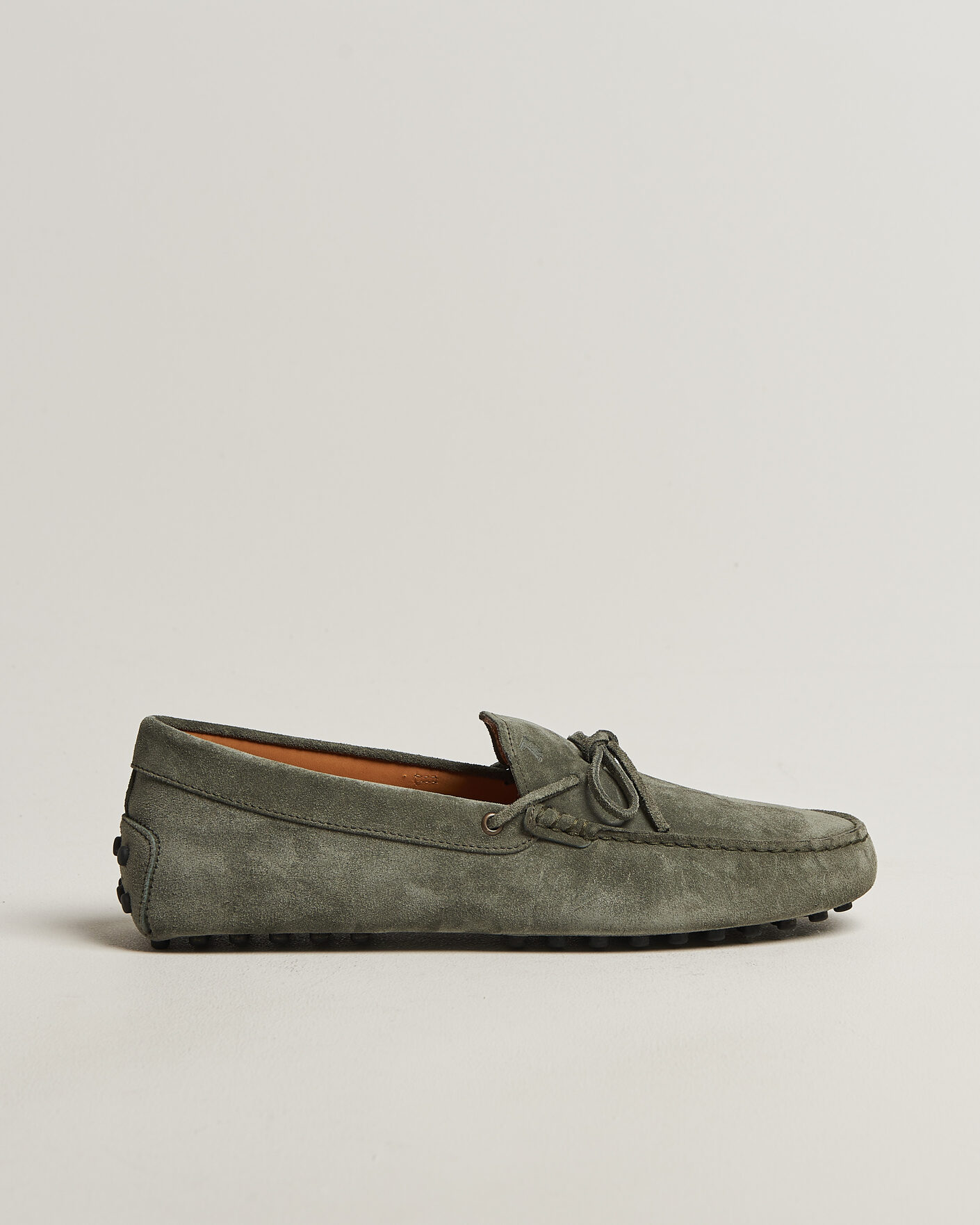 Herren | Mokassin | Tod's | Lacetto Gommino Carshoe Green Suede