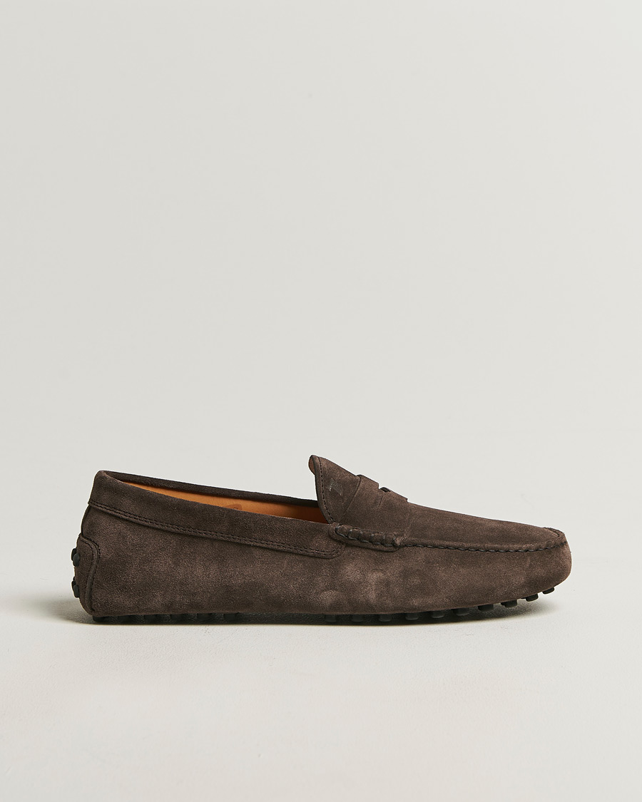 Herren | Mokassin | Tod's | Gommino Carshoe Dark Brown Suede