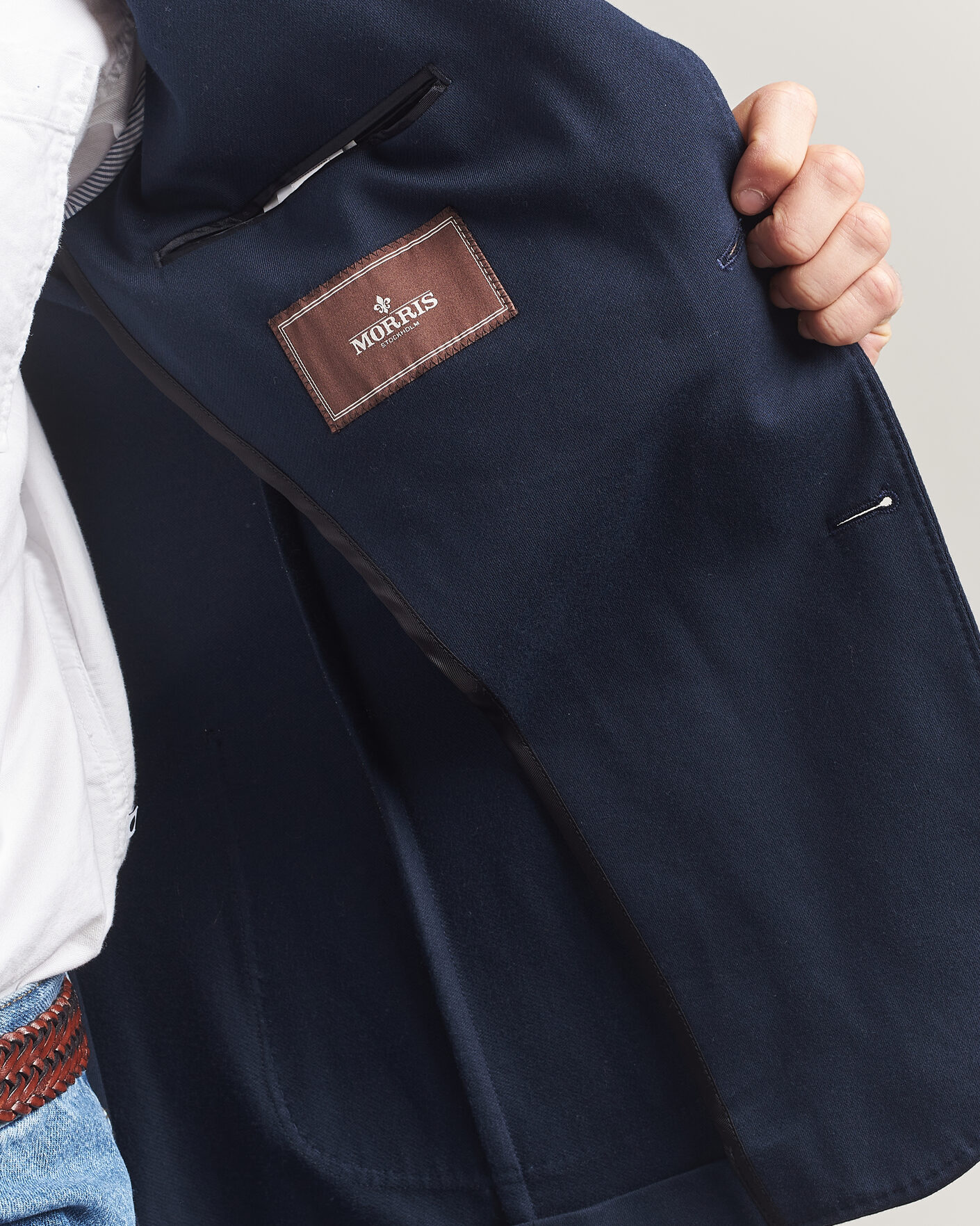 Herren | Sakkos | Morris | Cotton Jersey Blazer Navy