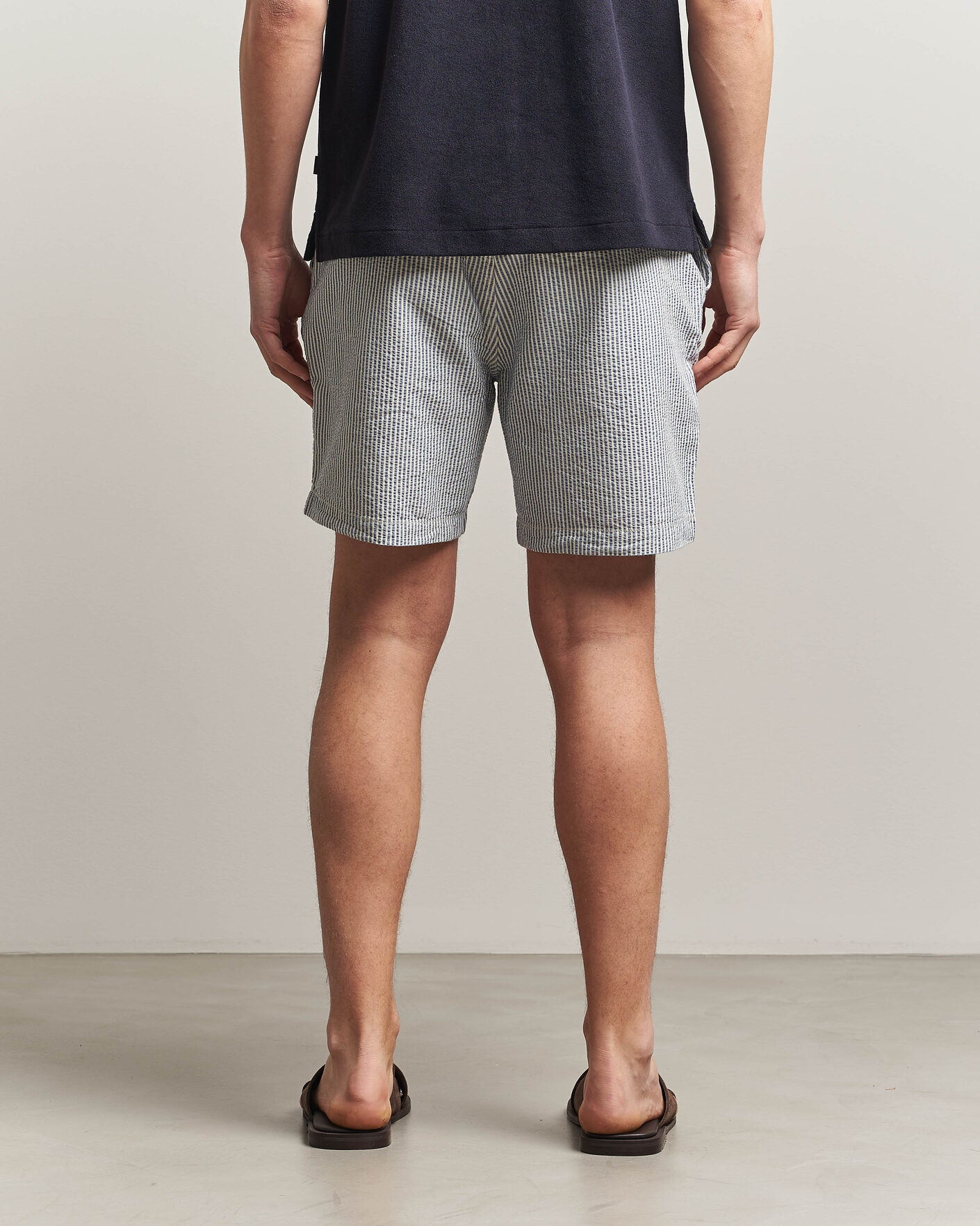 Herren | Shorts | Morris | Fenix Seersucker Shorts Light Blue