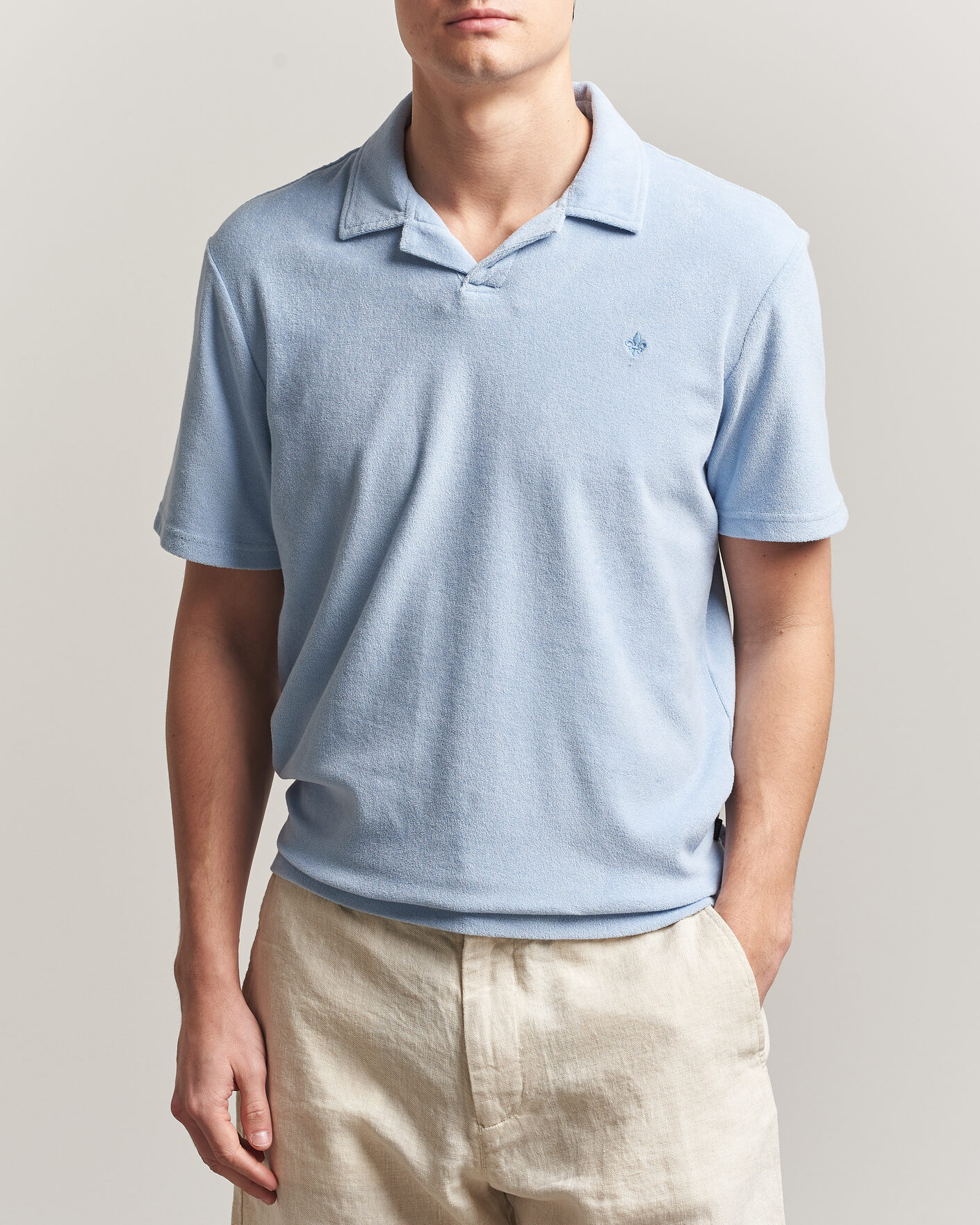 Herren | Poloshirts | Morris | Delon Terry Shirt Light Blue