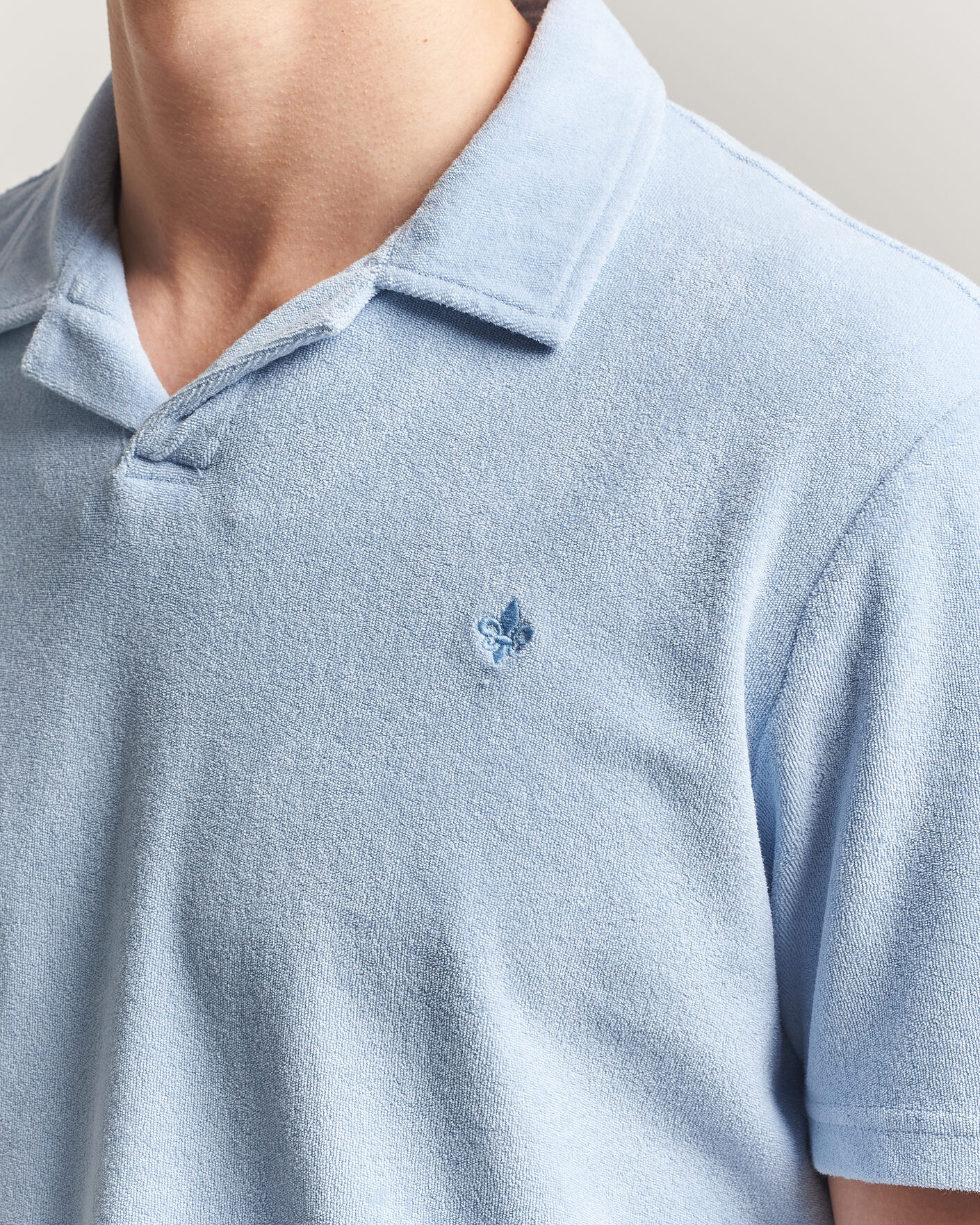 Herren | Poloshirts | Morris | Delon Terry Shirt Light Blue