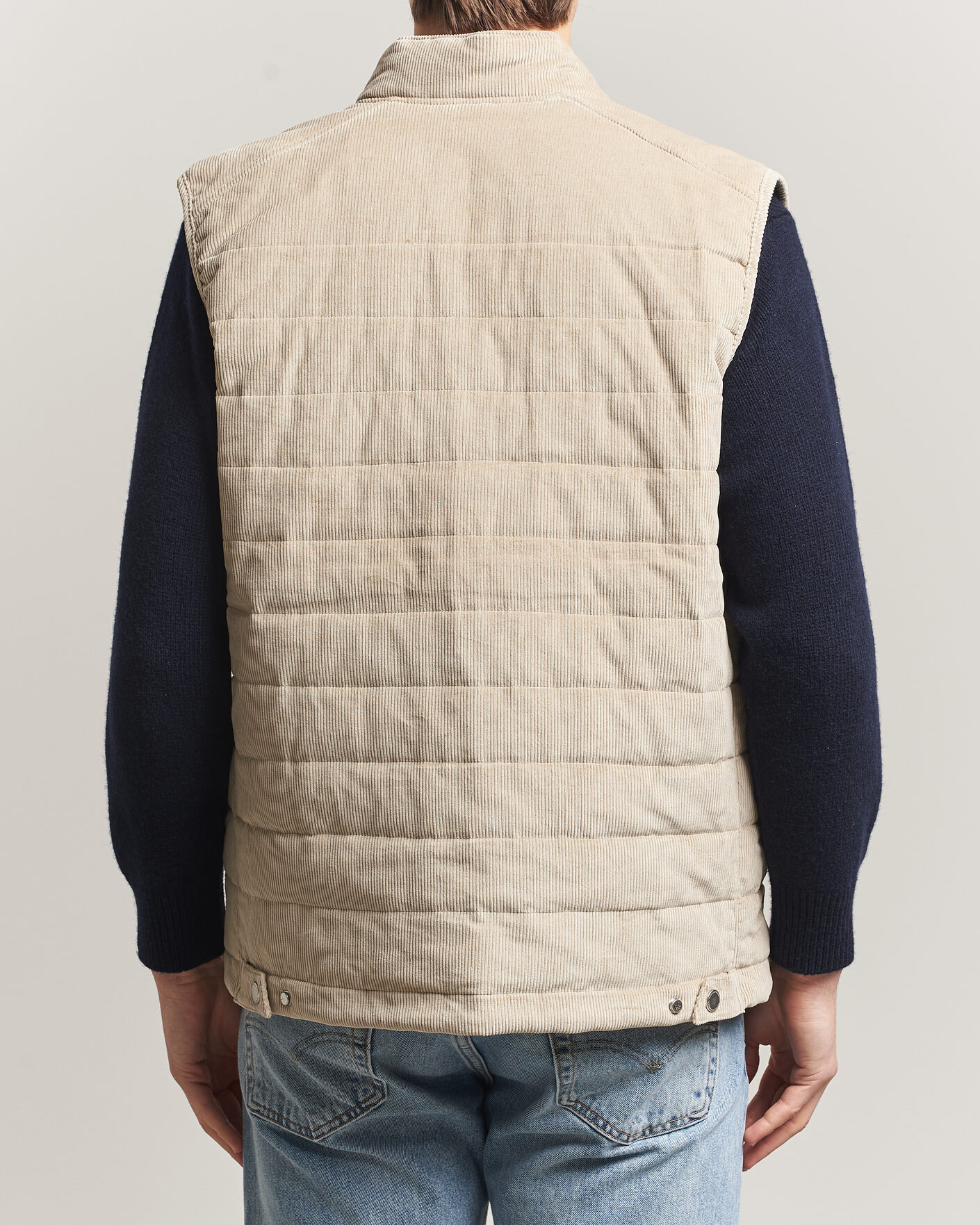 Herren | Westen | Morris | Teddy Quilted Corduroy Vest Khaki