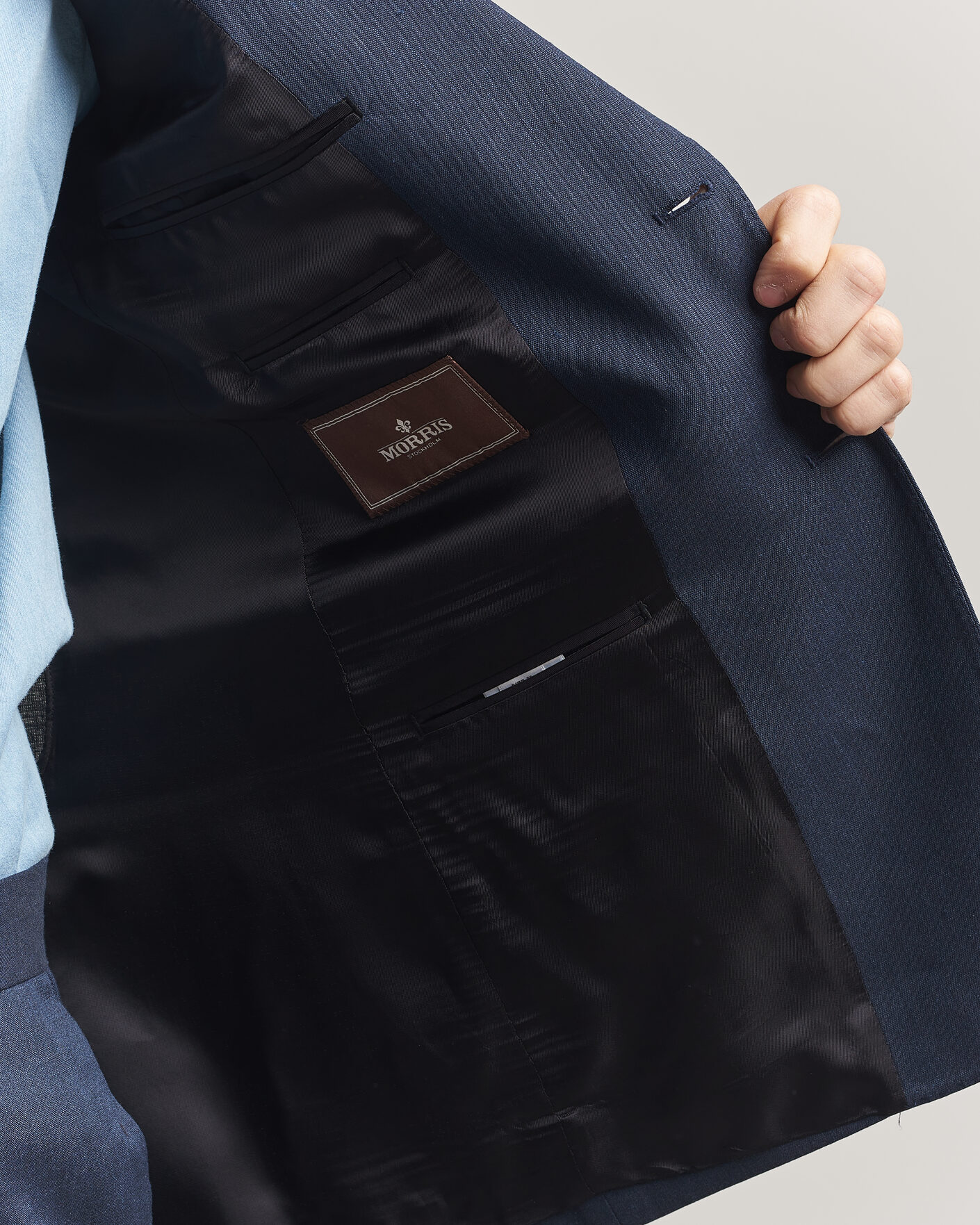 Herren | Sakkos | Morris | Linen Suit Blazer Navy