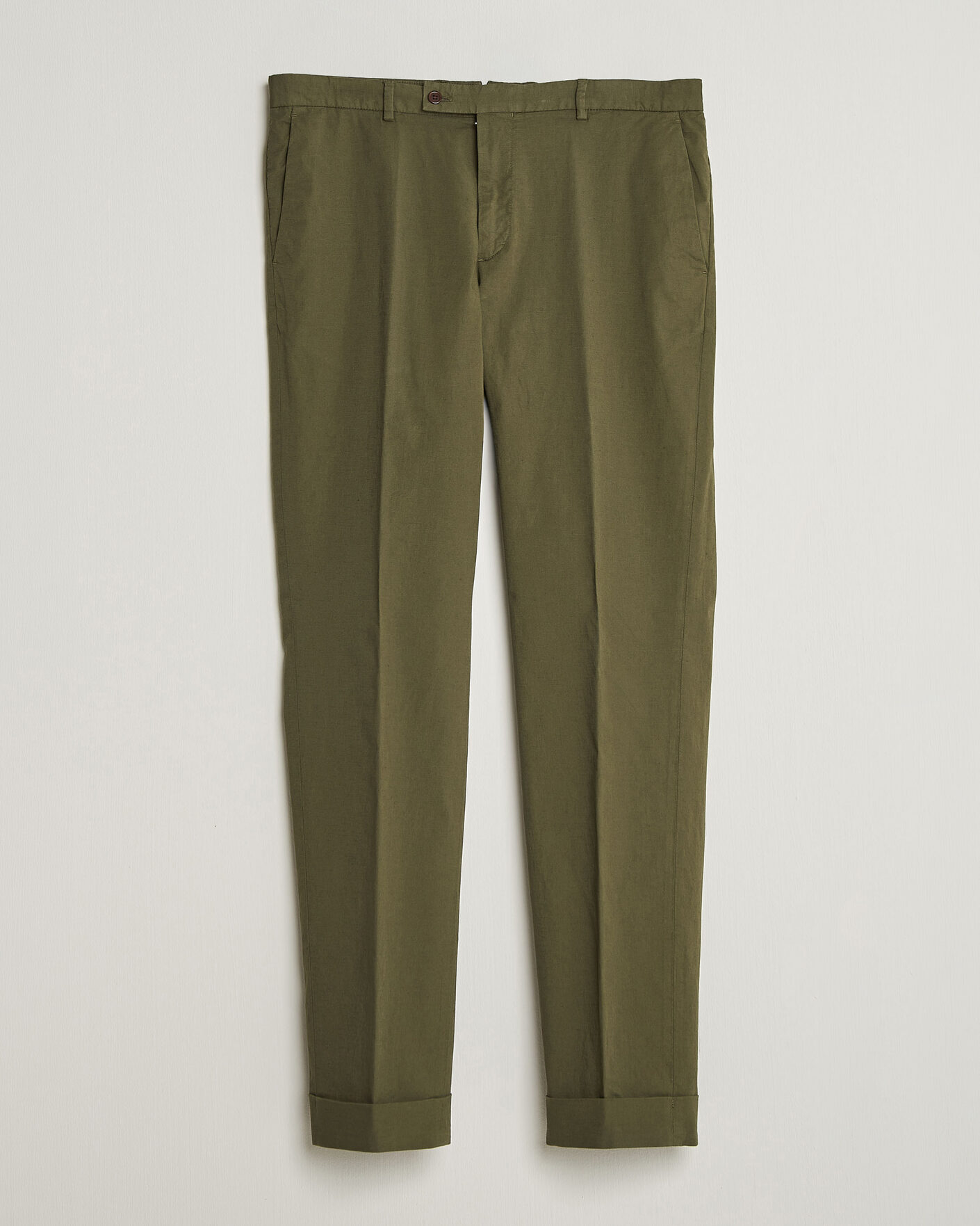 Herren | Hosen | Morris | Jack Washed Cotton Trousers Olive