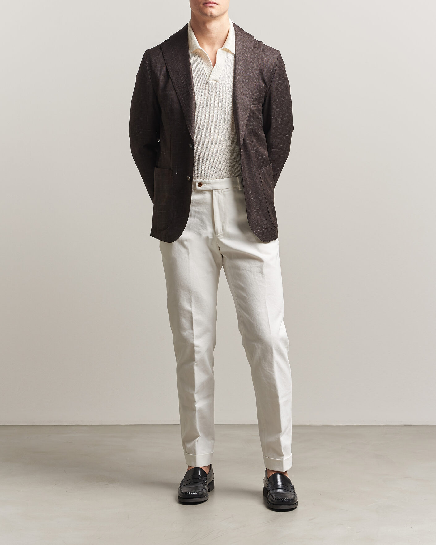 Herren | Hosen | Morris | Jack Cotton Trousers Off White