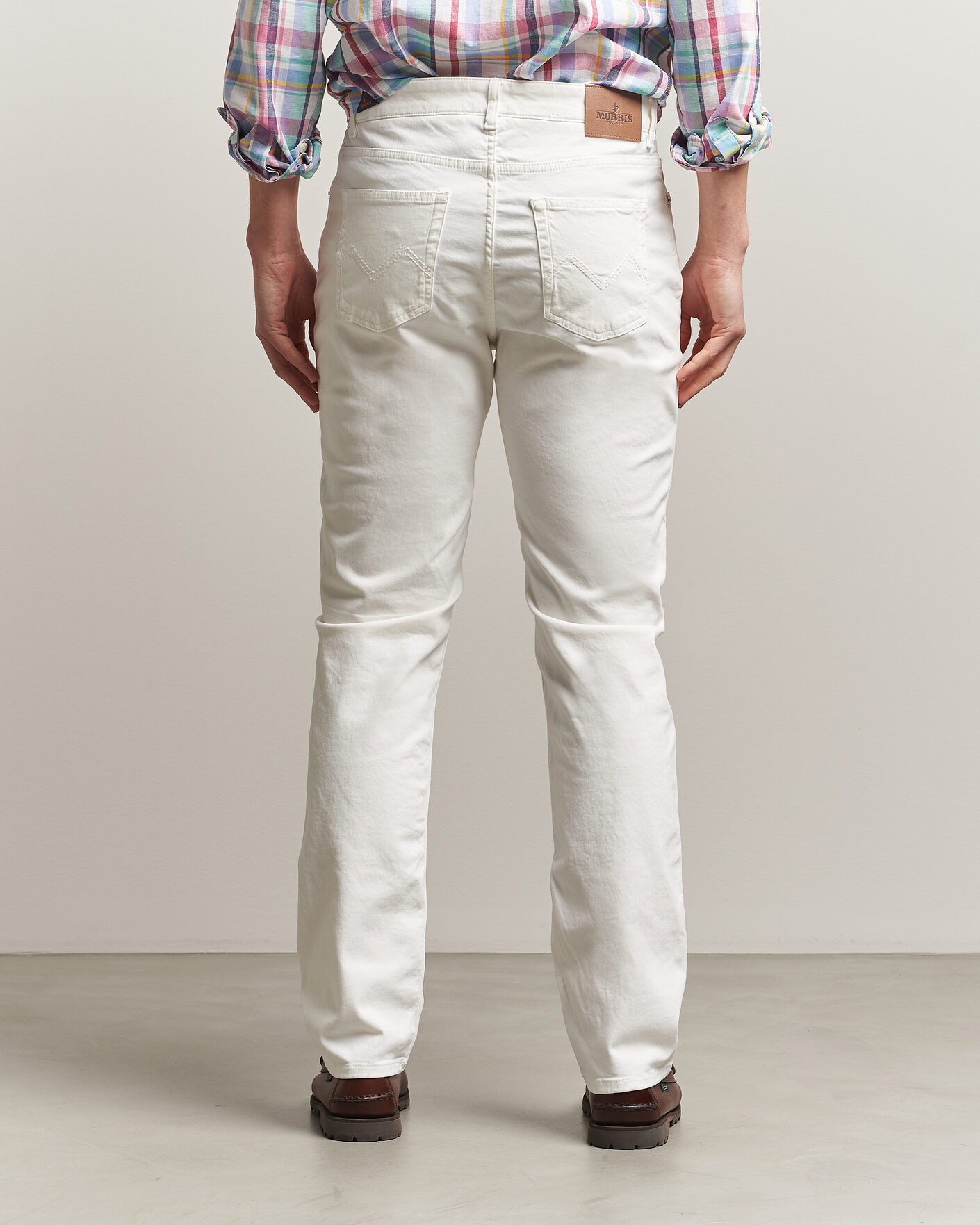 Herren | Hosen | Morris | James Brushed 5-Pocket Jeans Off White