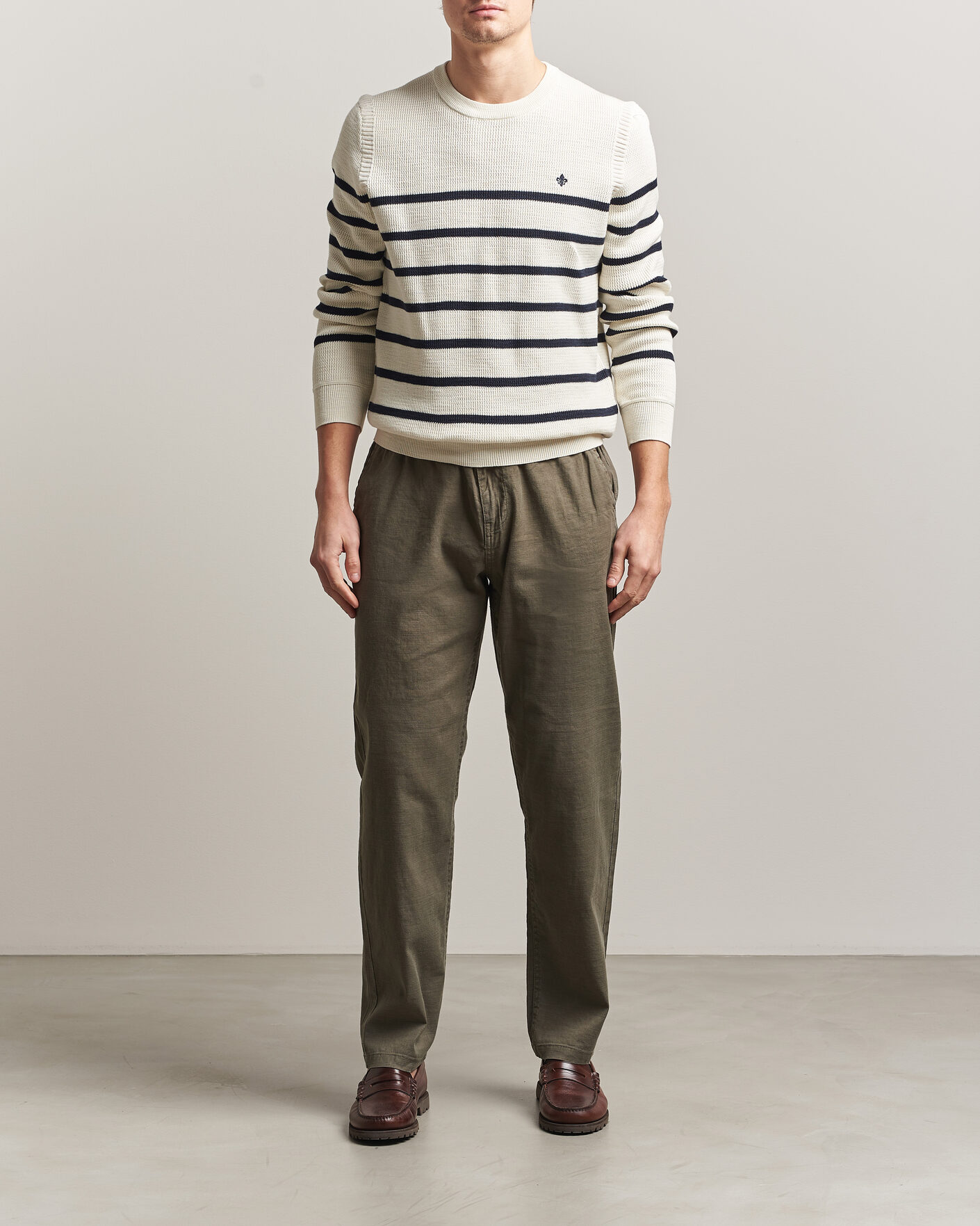 Herren | Hosen | Morris | Fenix Linen Trousers Olive