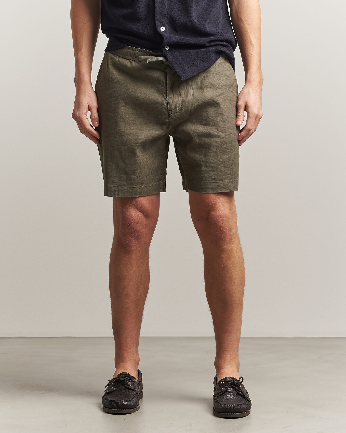 Herren | Shorts | Morris | Fenix Linen Shorts Olive