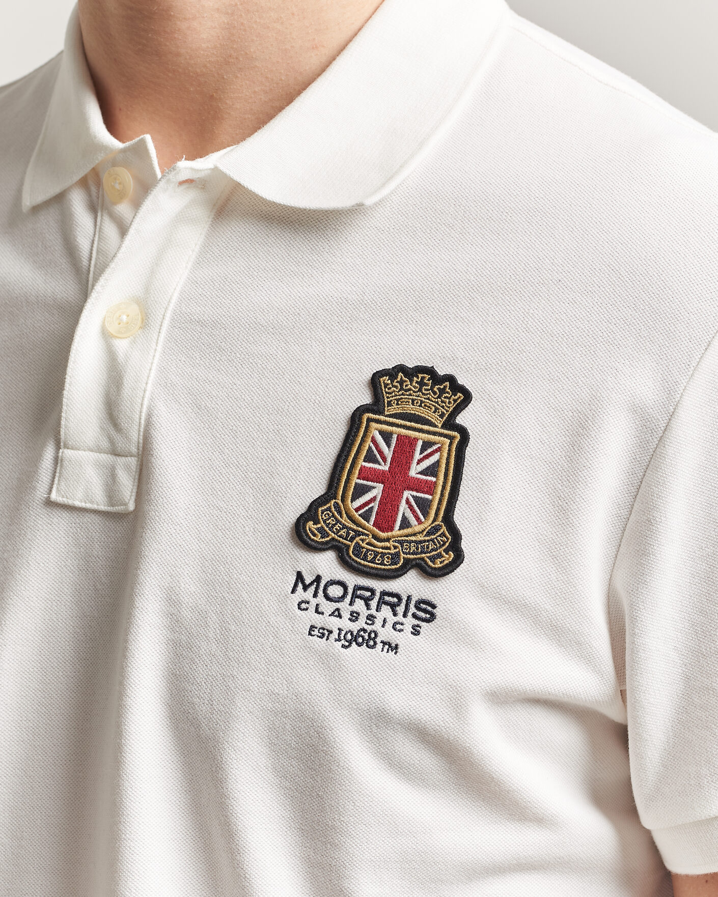 Herren | Poloshirts | Morris | Barton Pique Off White