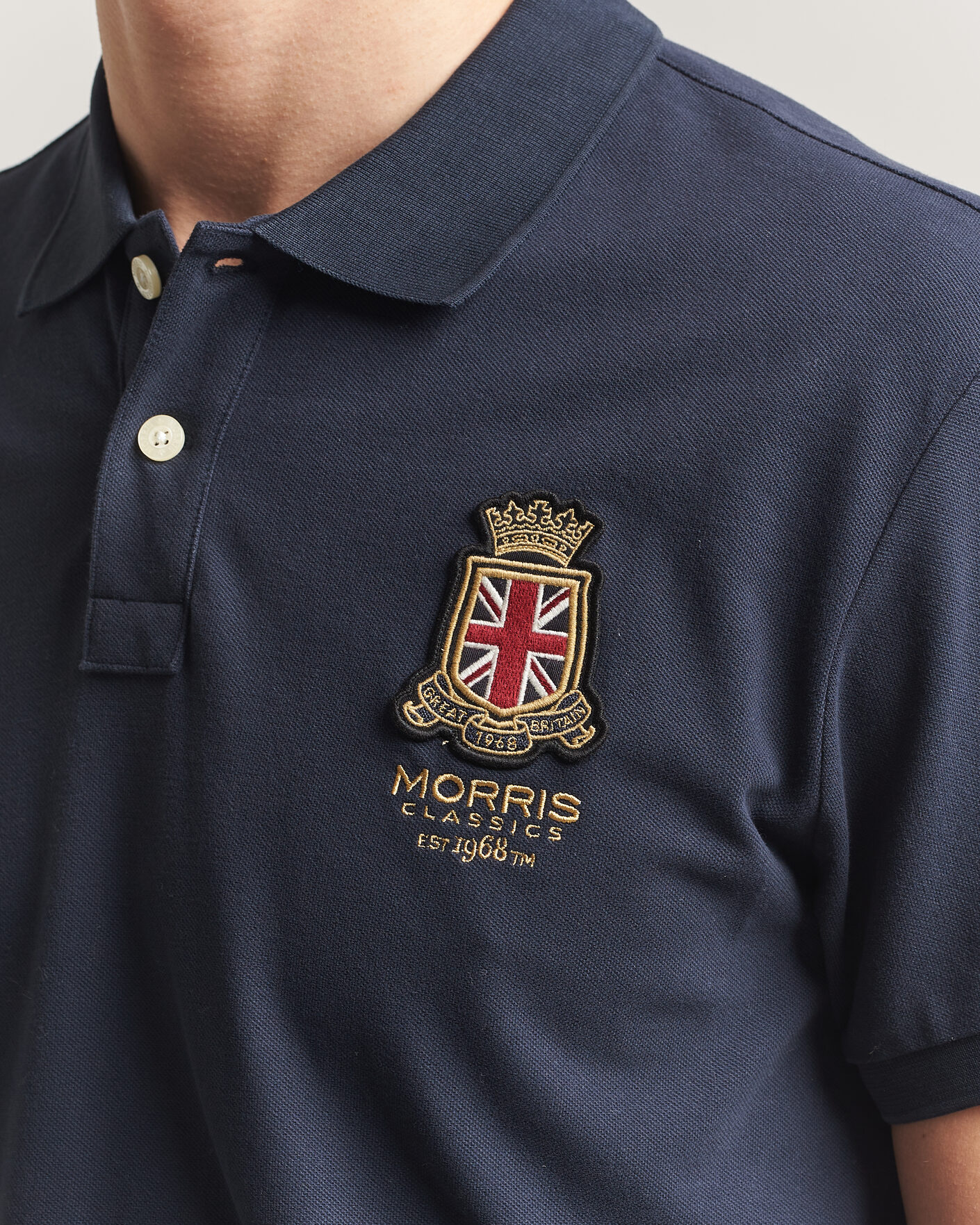 Herren | Poloshirts | Morris | Barton Pique Navy