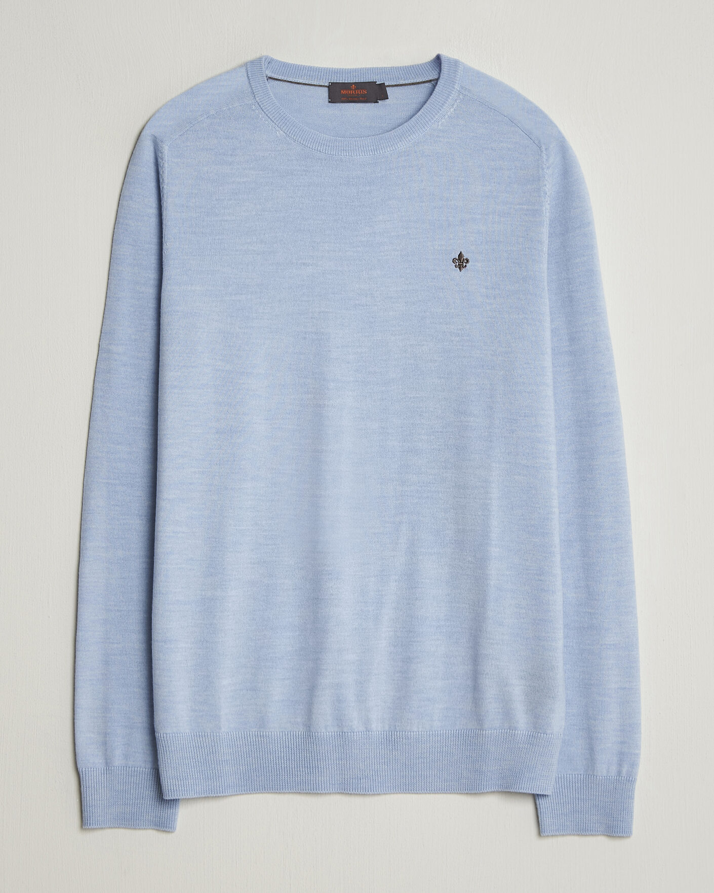 Herren | Pullover | Morris | Merino Oneck Light Blue