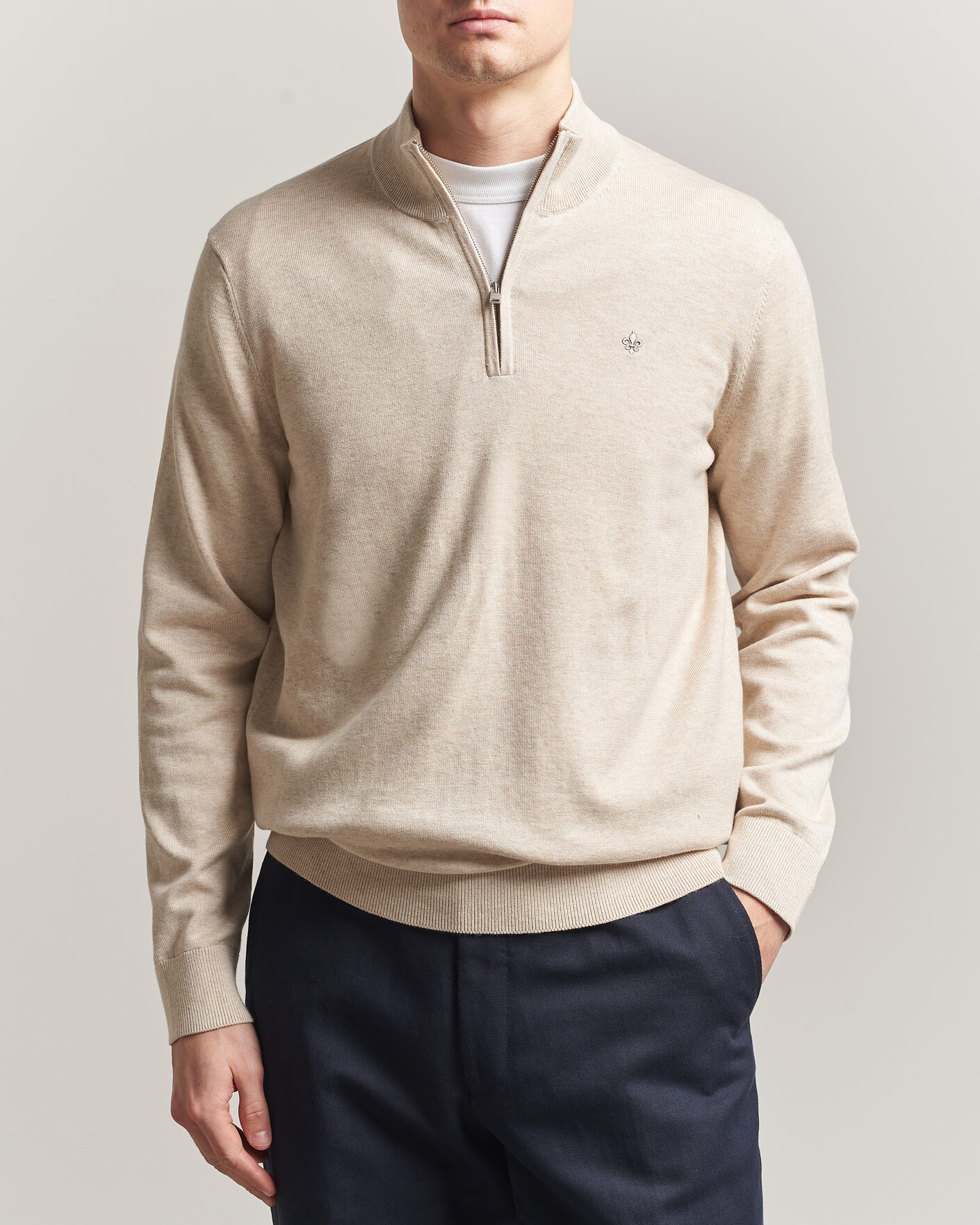 Herren | Pullover | Morris | Riley Half-Zip Khaki