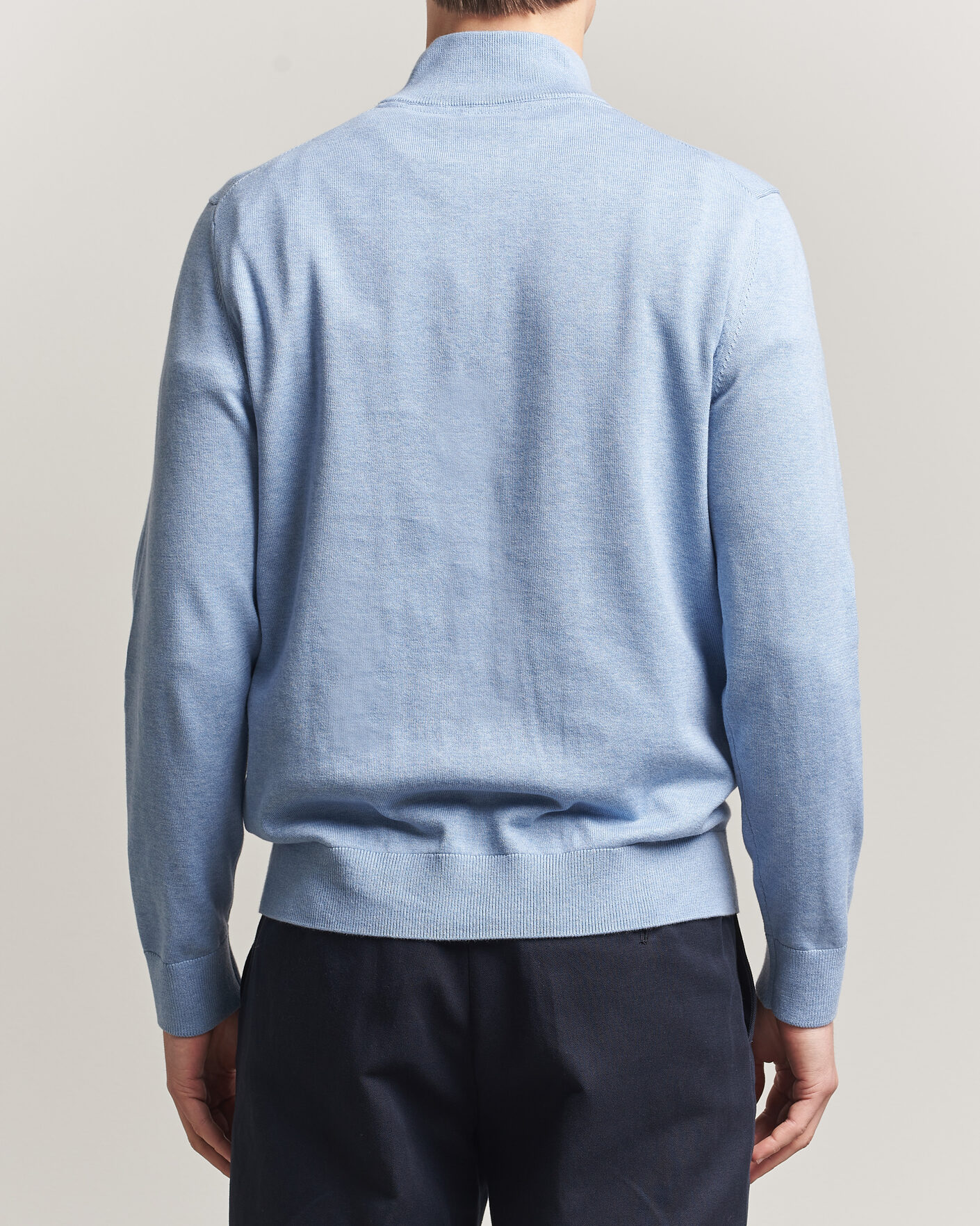 Herren | Pullover | Morris | Riley Half-Zip Light Blue