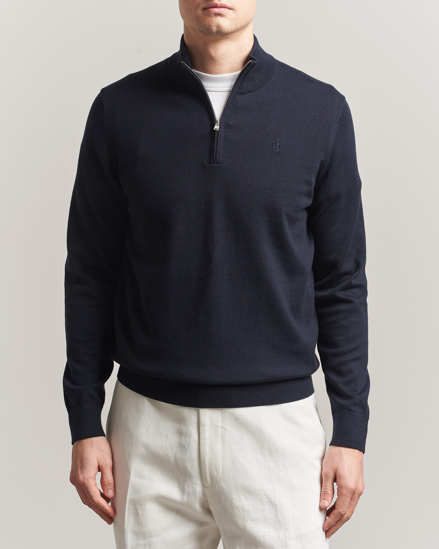 Herren | Pullover | Morris | Riley Half-Zip Navy