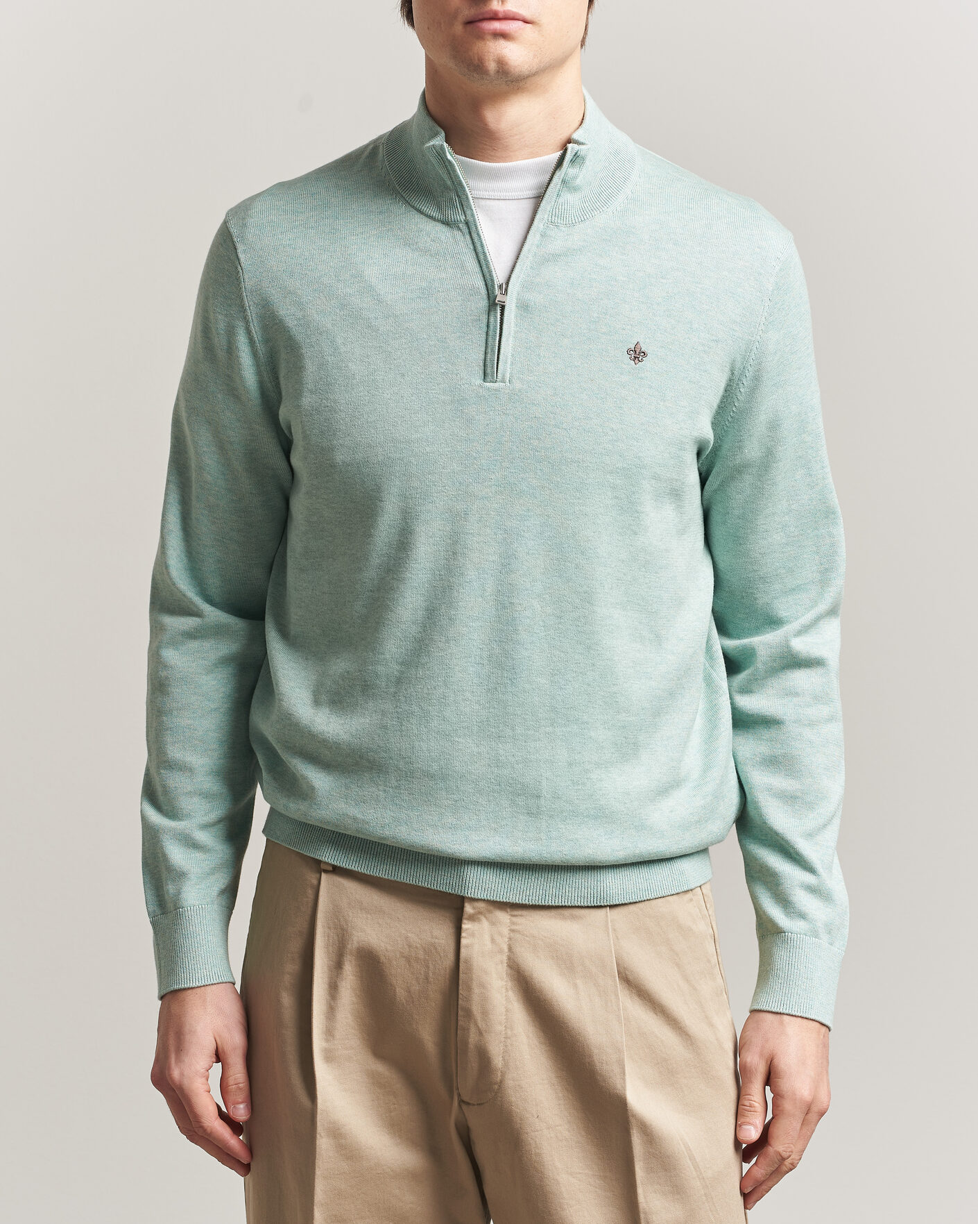 Herren | Pullover | Morris | Riley Half-Zip Green